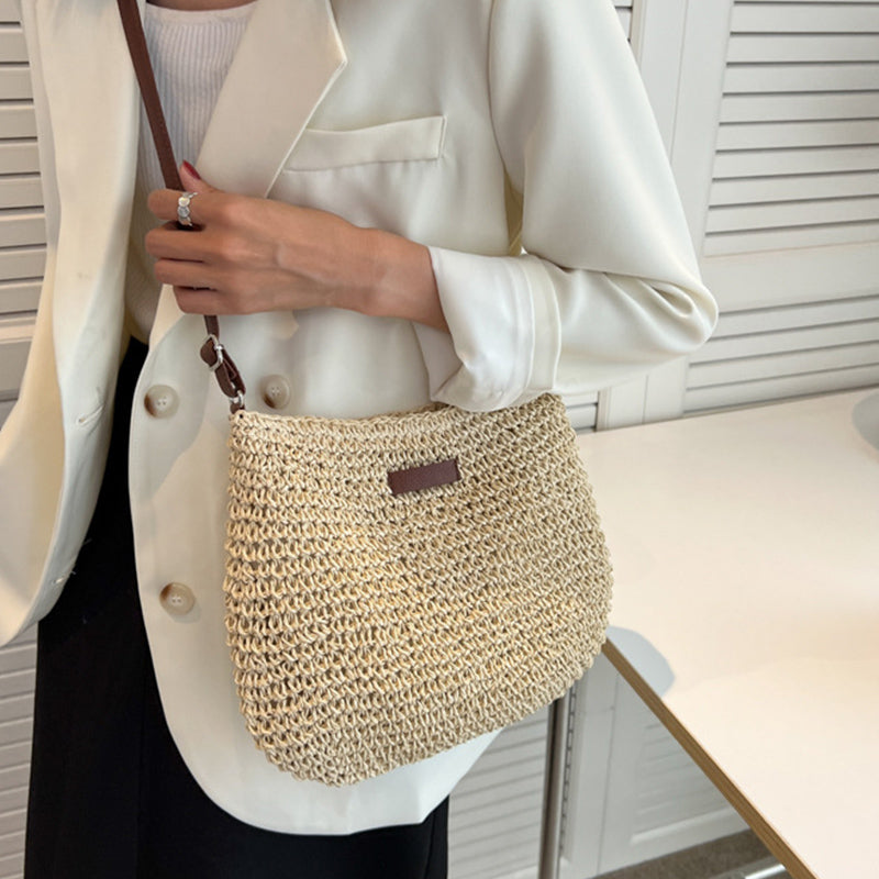 Large Bohemian women's handbag - soft mesh tote - casual use