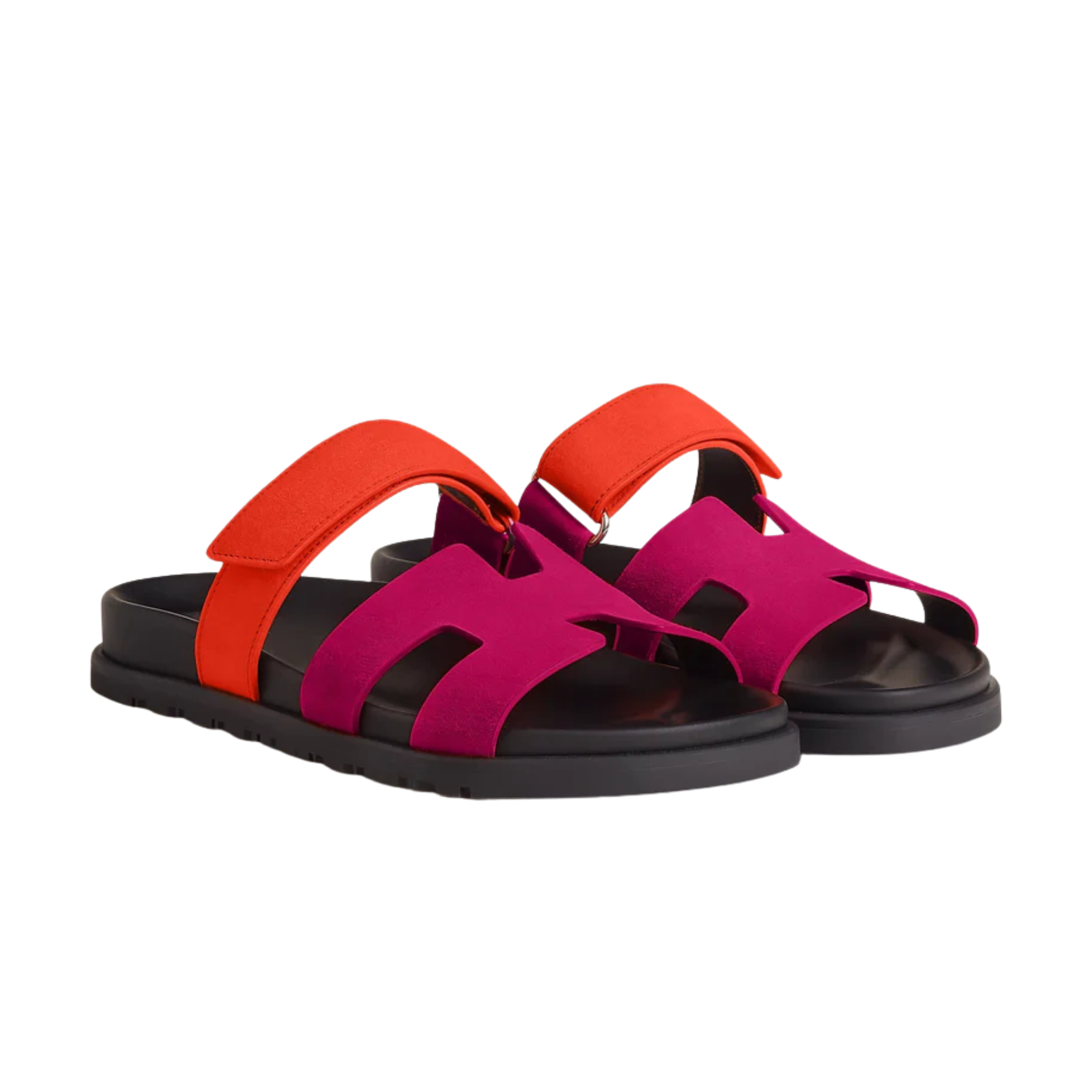 Leather Mules with Woven Straps for Women with Flat Sole