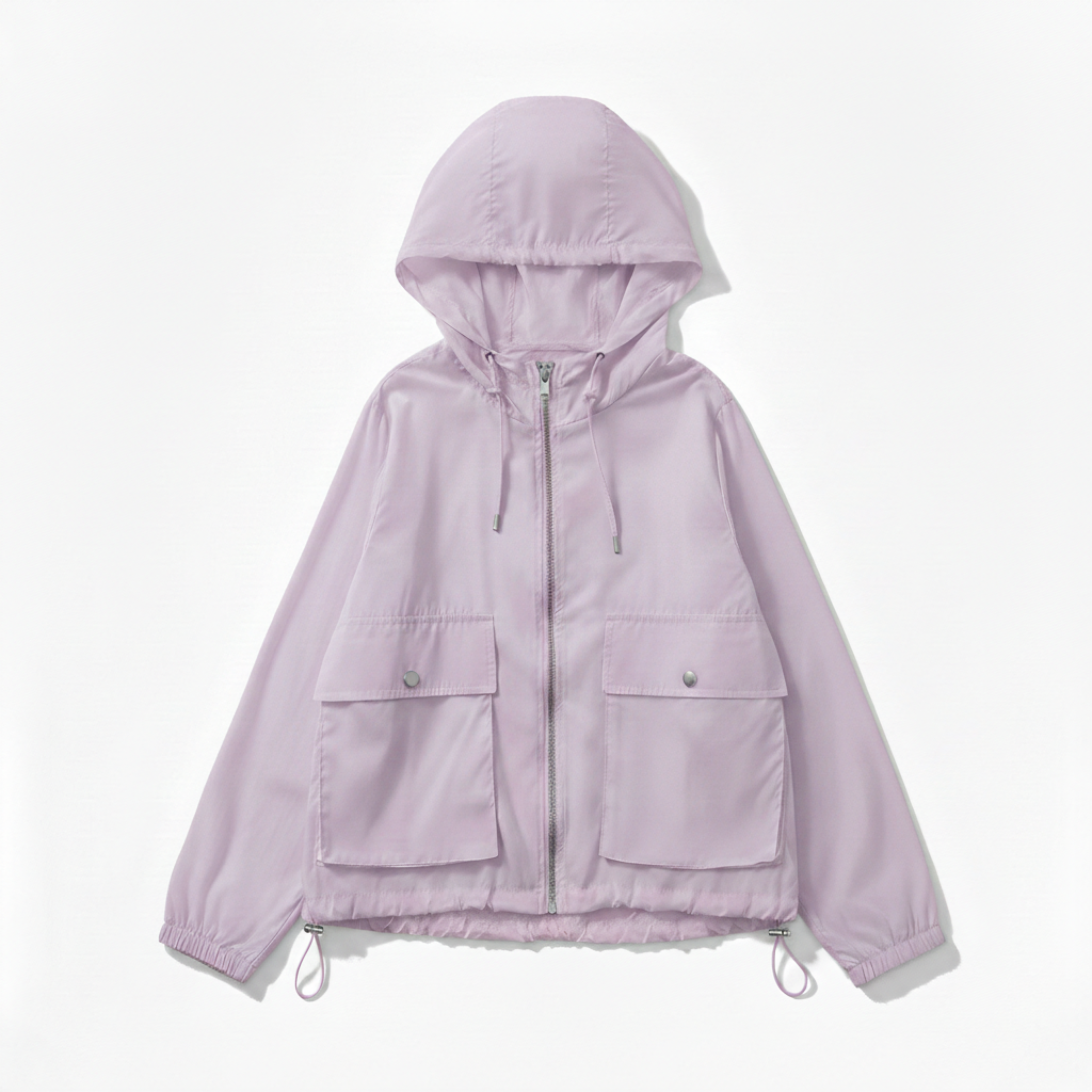 Lightweight Sun Protection Jacket with Hood and Zipper for Women
