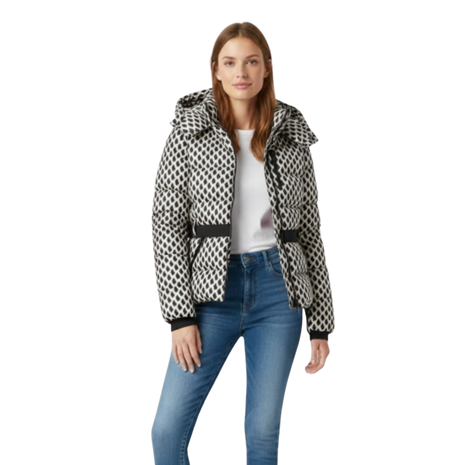 Old World Women's Fitted Ski Jacket, Warm Winter Coat