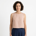 Reversible crop top tank — 100% pure linen — minimalist style — summer