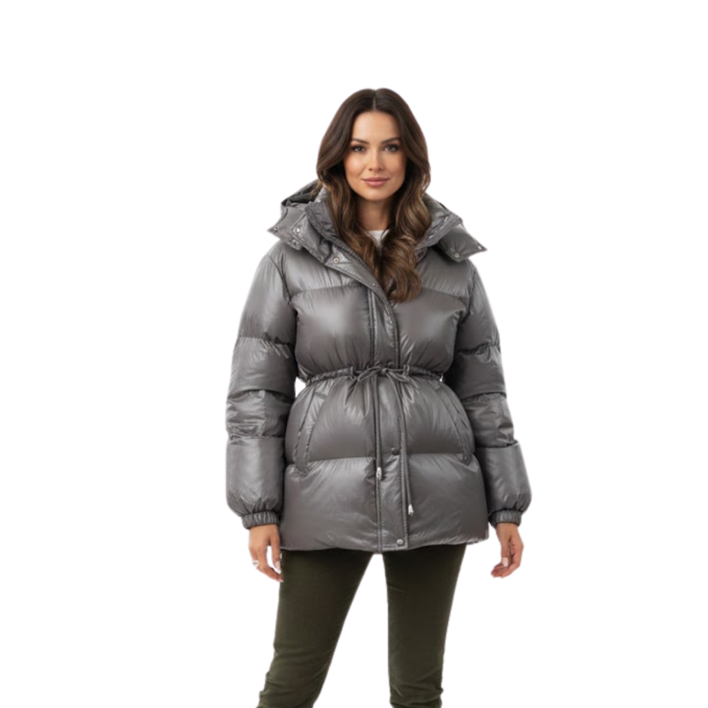 Women's Thick Warm Cotton Jacket with Removable Hood