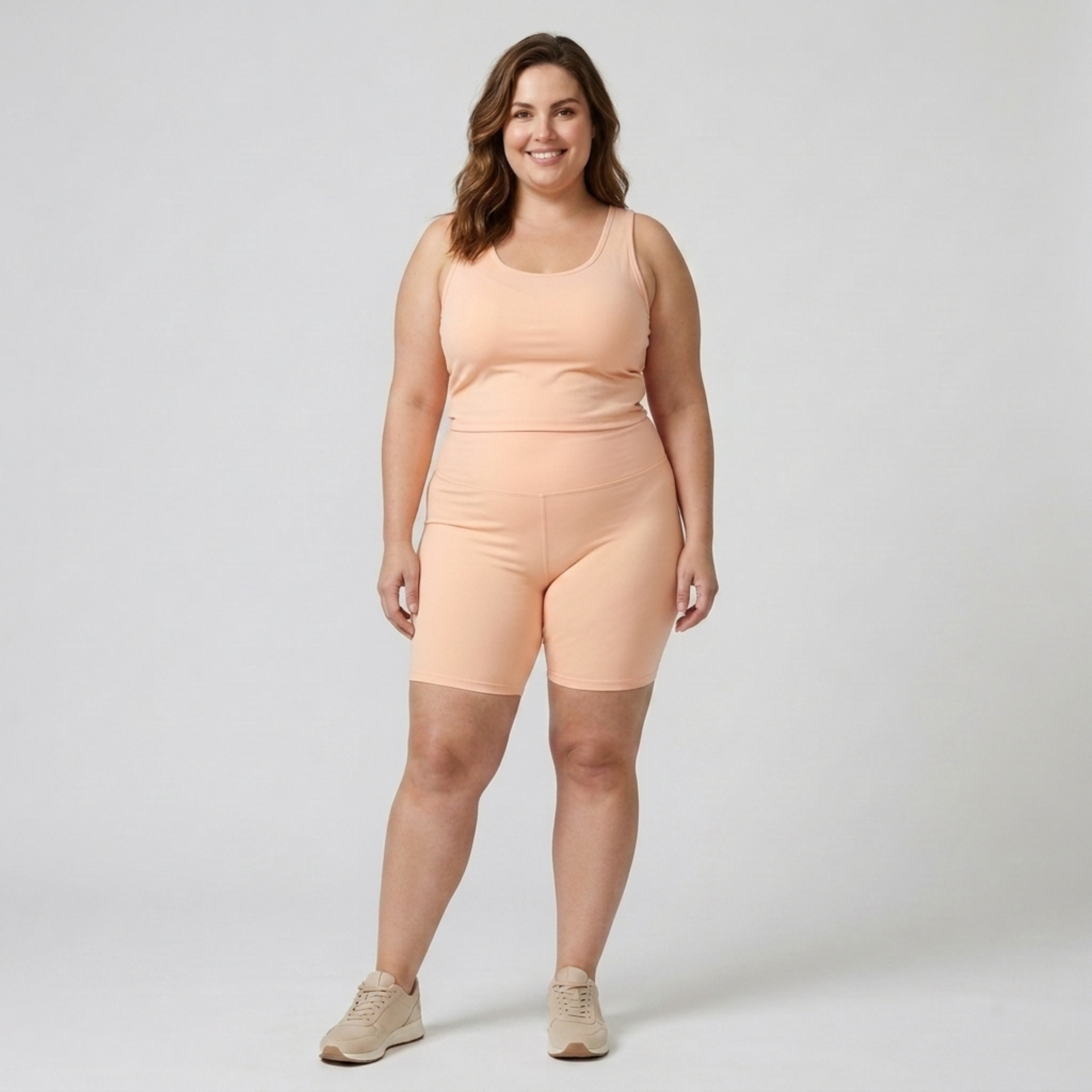 Plus Size High-Waisted Shaping Cycling Shorts