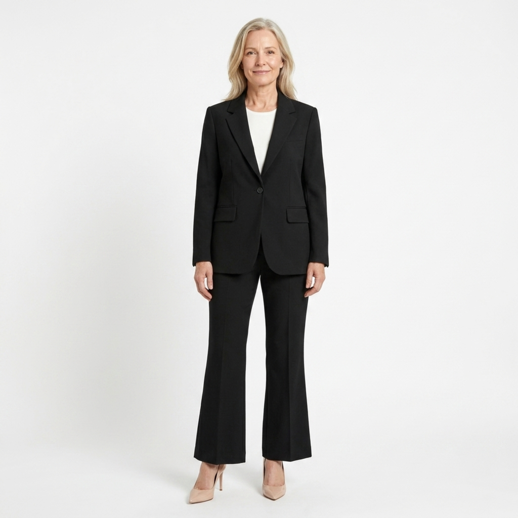 Women's suit jacket and pants — slim fit two-piece — formal