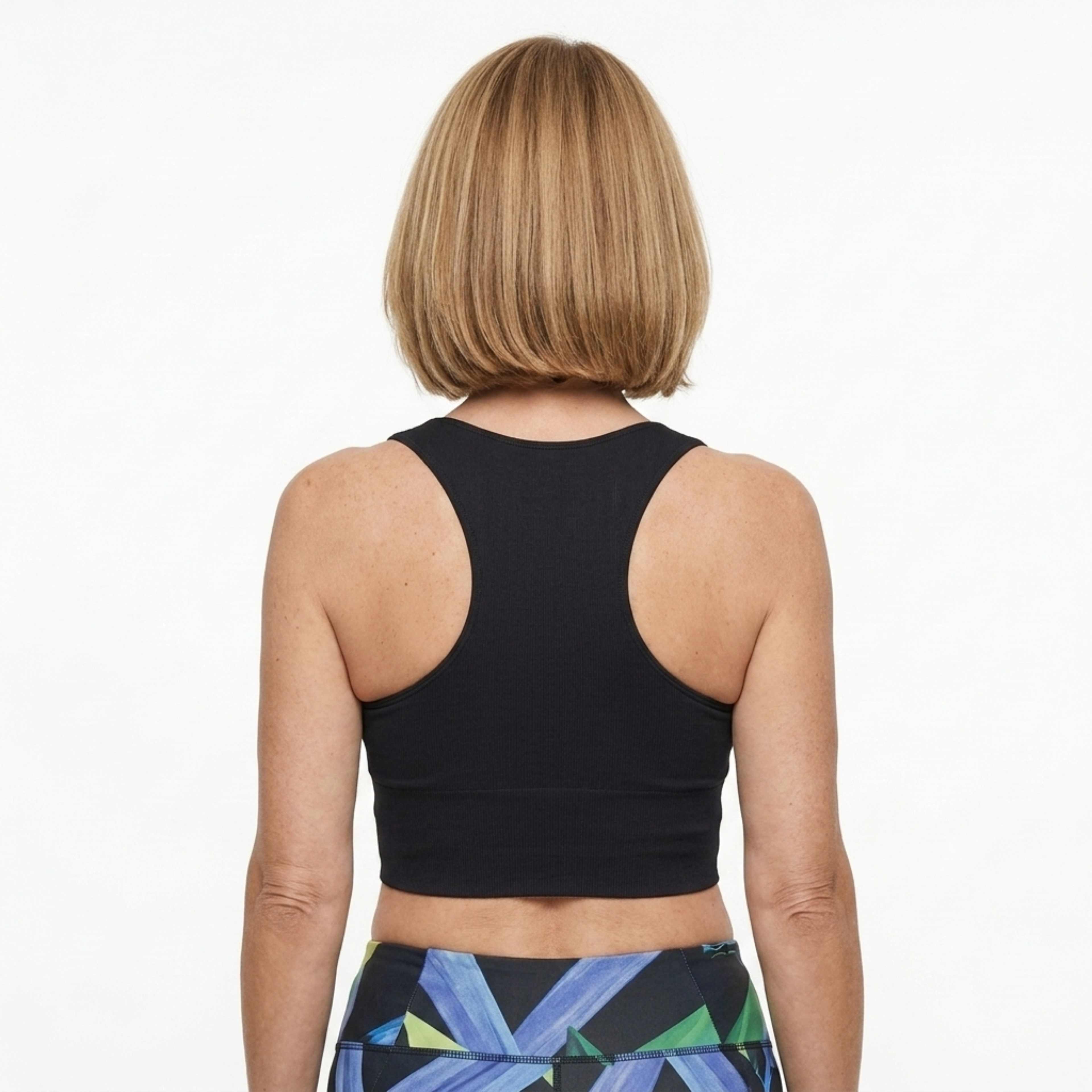 Short crop top for women with racerback — V-neck — summer