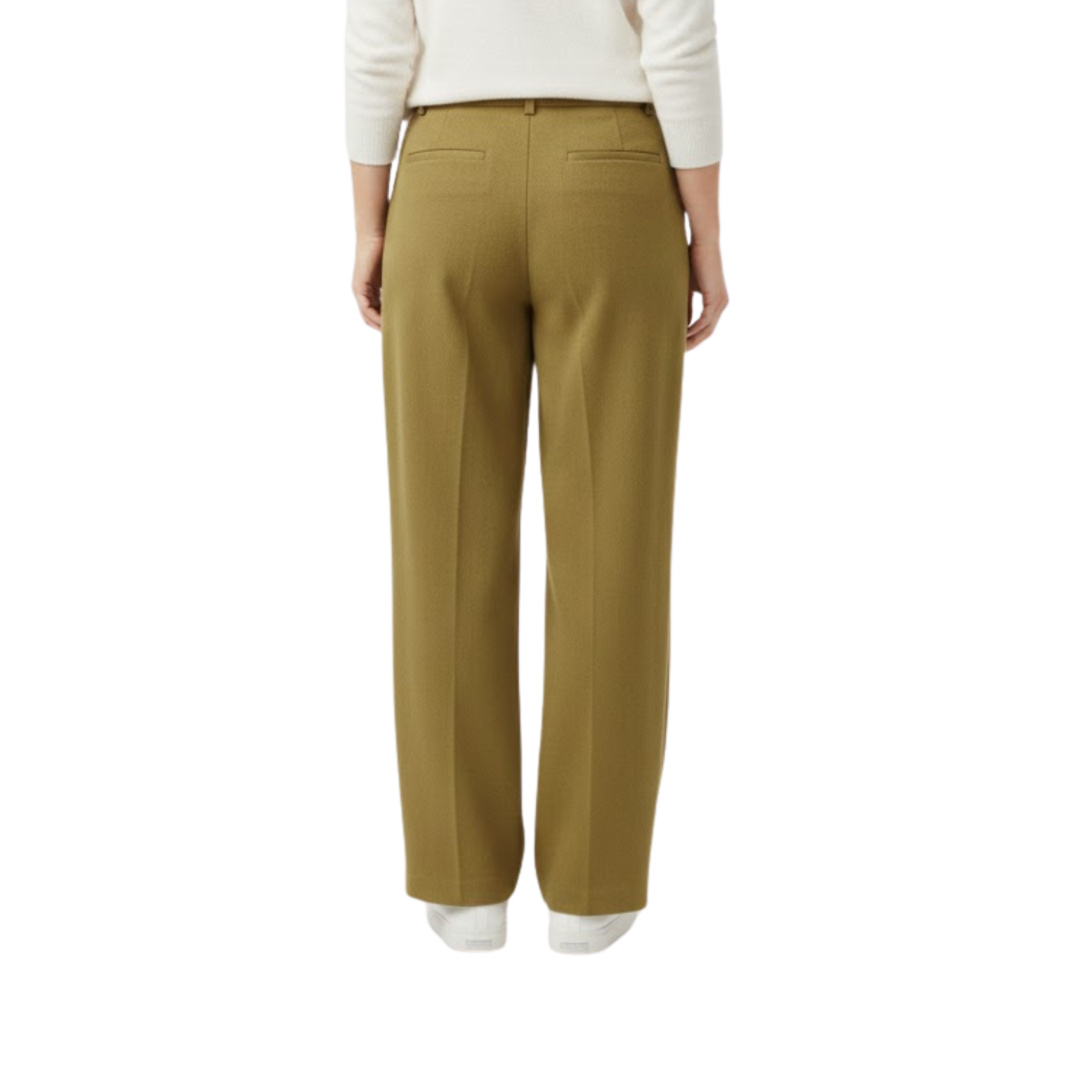 Wide high-waisted trousers for women, loose fit, office and casual