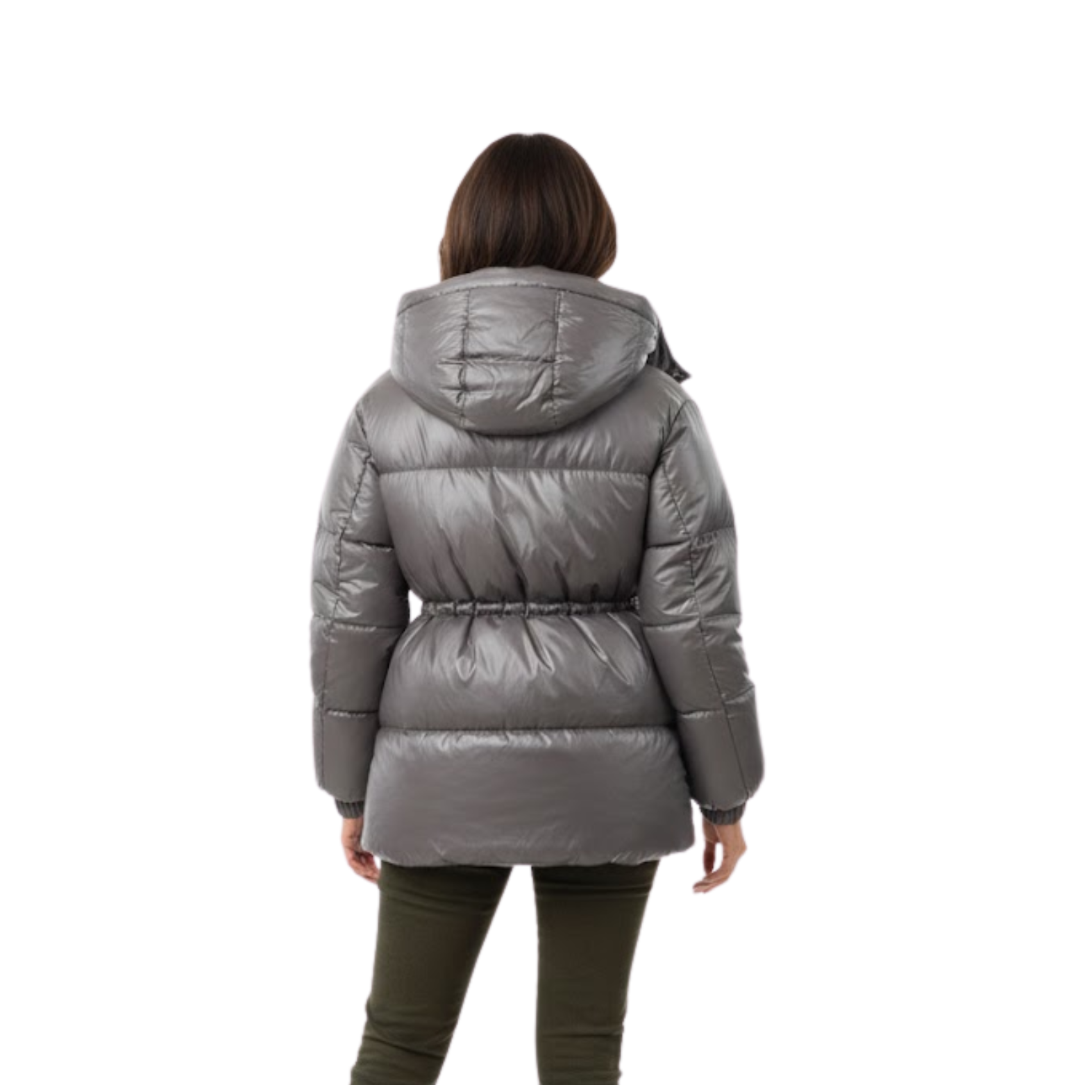 Women's Thick Warm Cotton Jacket with Removable Hood