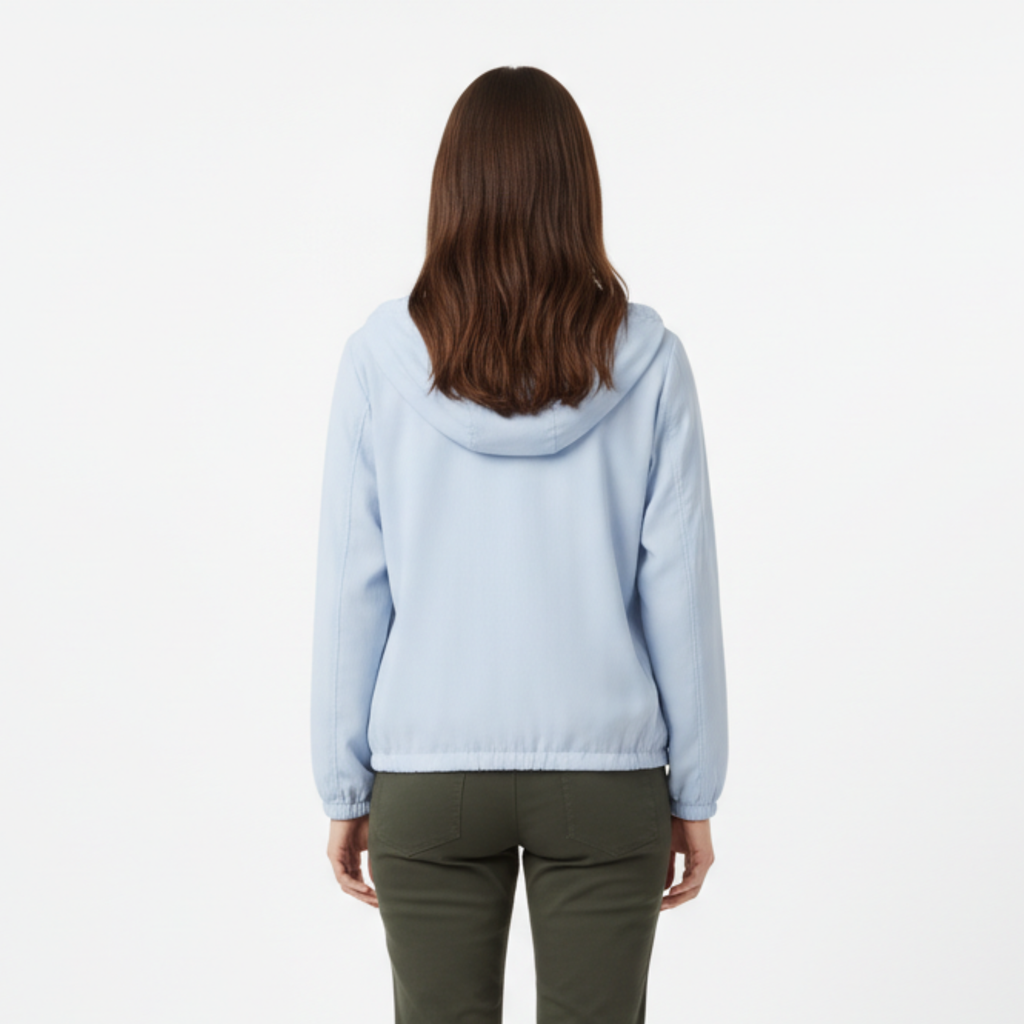 Lightweight Sun Protection Jacket with Hood and Zipper for Women