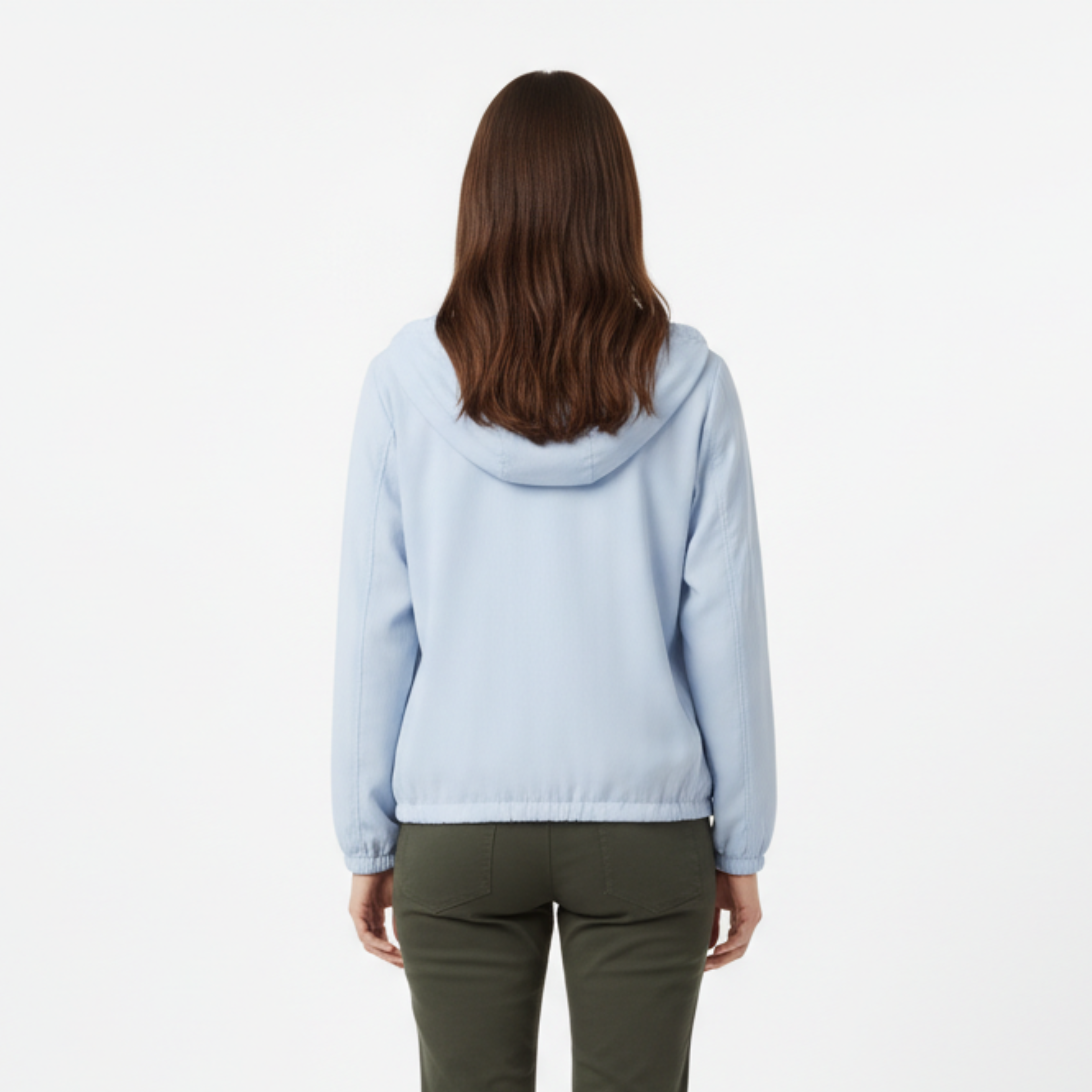 Lightweight Sun Protection Jacket with Hood and Zipper for Women