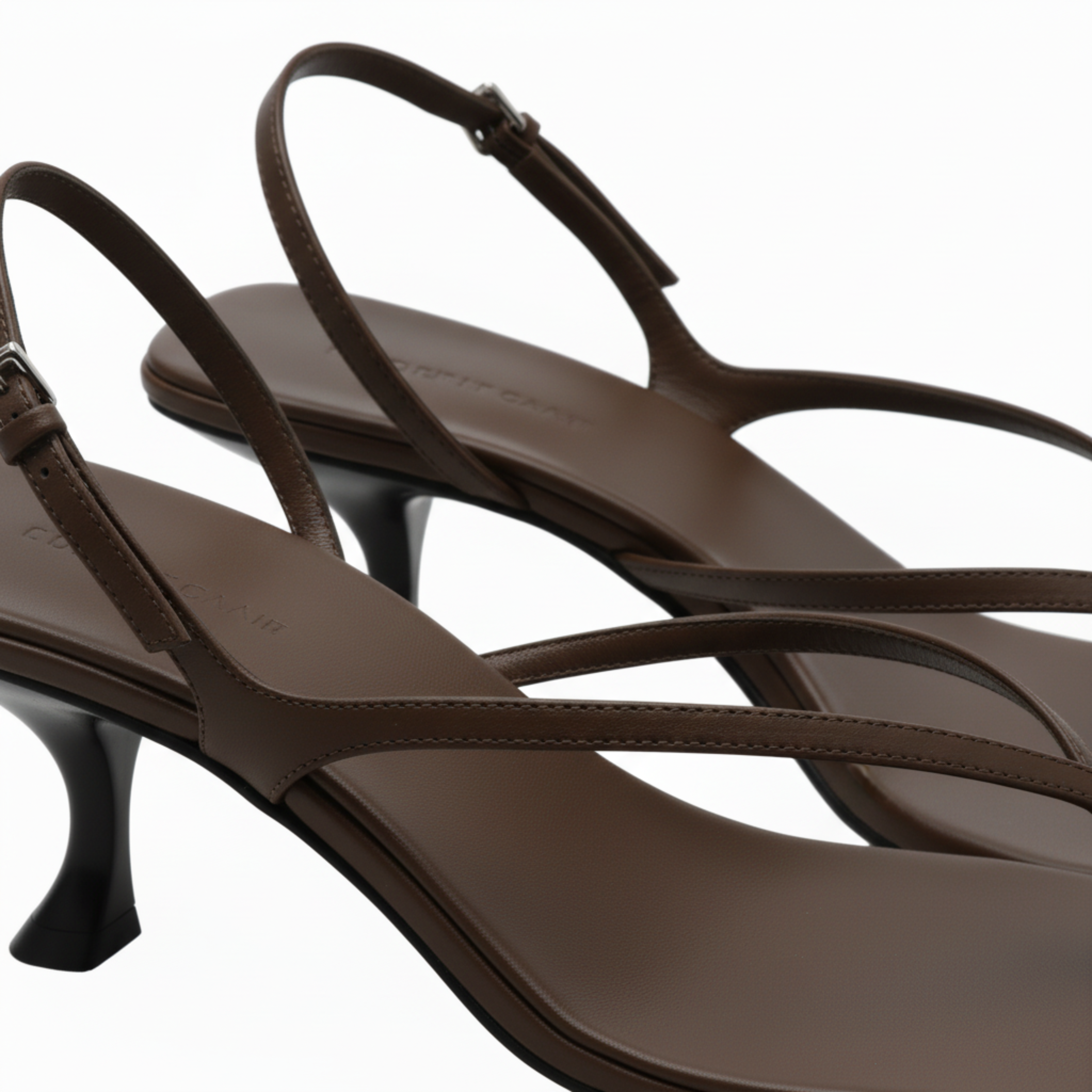 Low Heel Sandals with Back Strap and Square Toe for Women