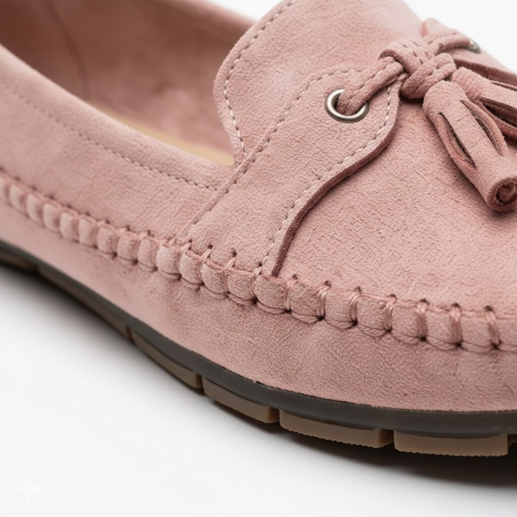 PU Leather Moccasins for Women with Decorative Tassels and Soft Sole