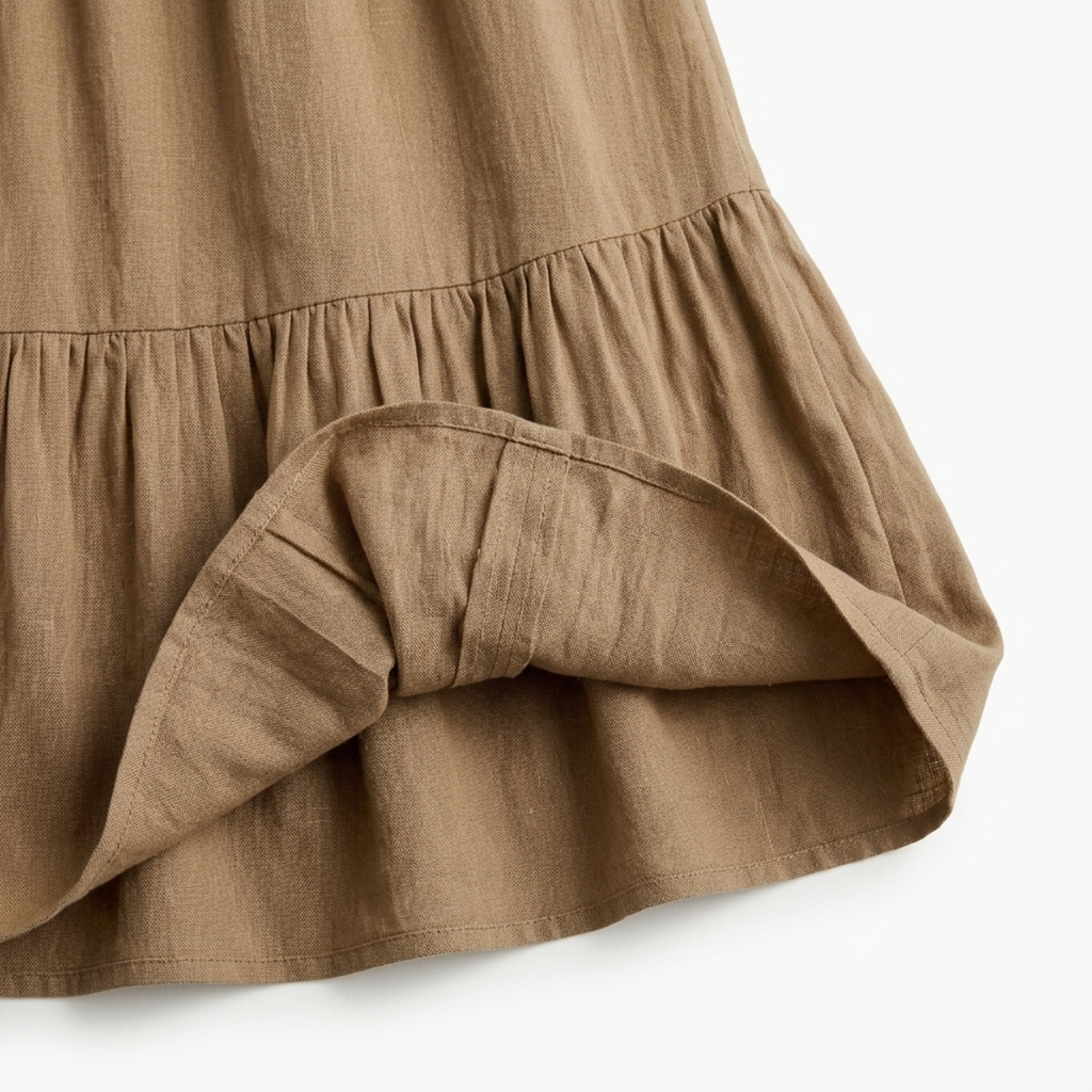 Women's crop top and long skirt set — flowing silhouette — beach