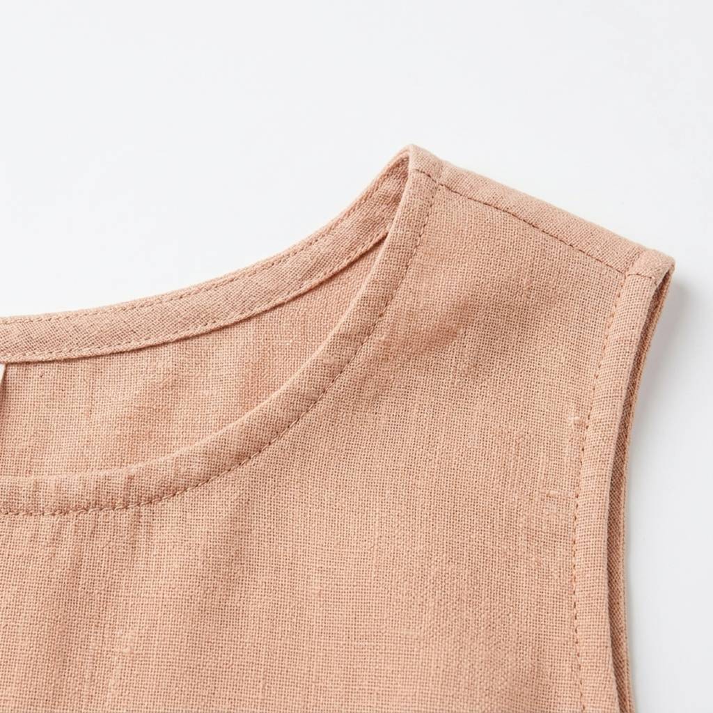Reversible crop top tank — 100% pure linen — minimalist style — summer