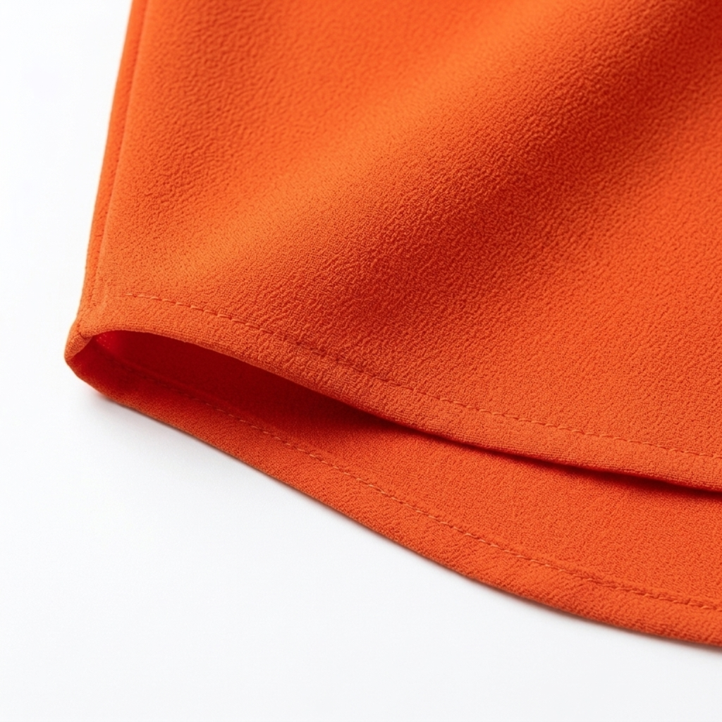 Women's fluid silk blouse — V-neck — office and evening