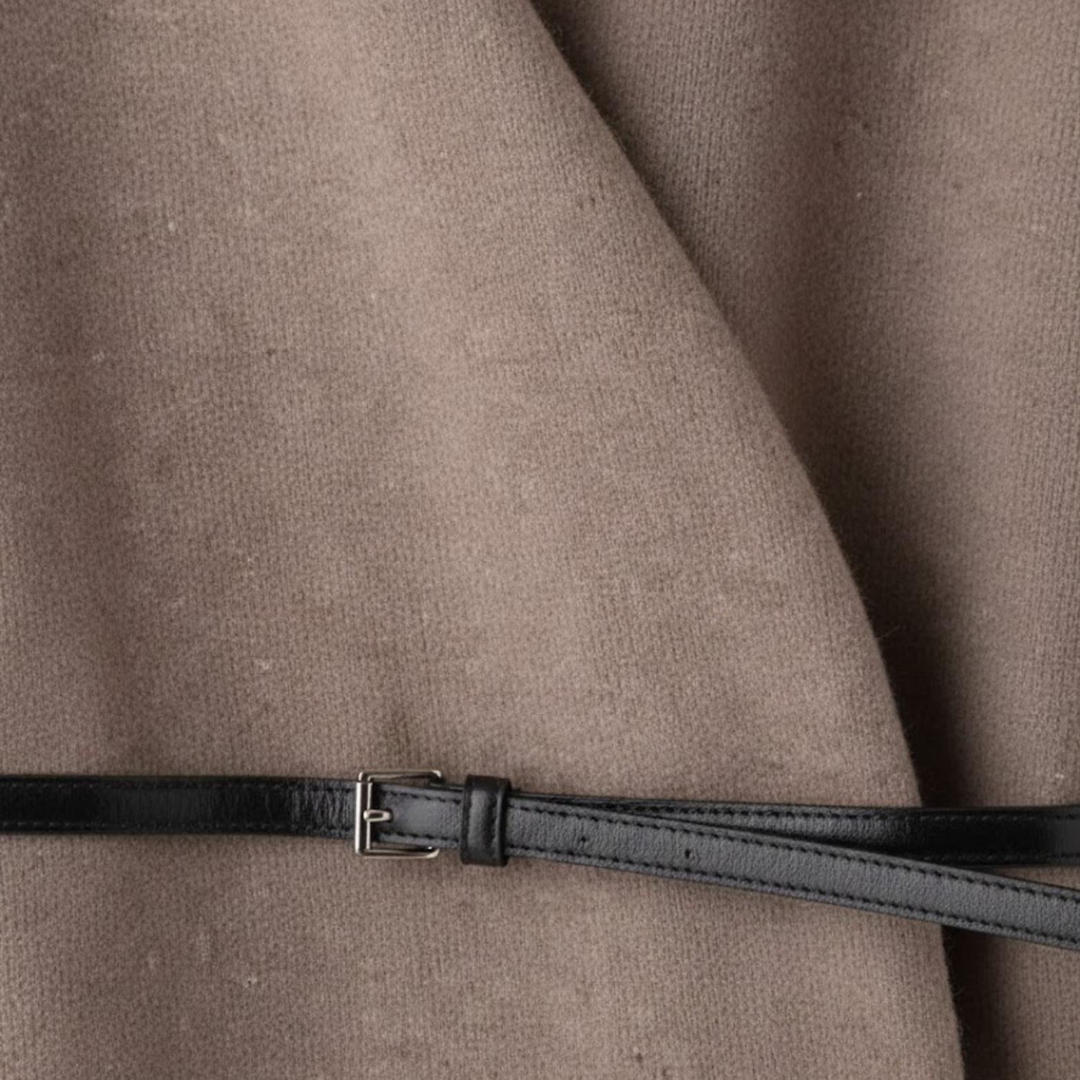 Short coat for women with belt and crossed V-neck casual jacket