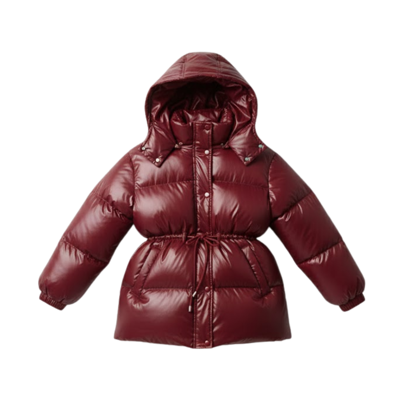 Women's Thick Warm Cotton Jacket with Removable Hood