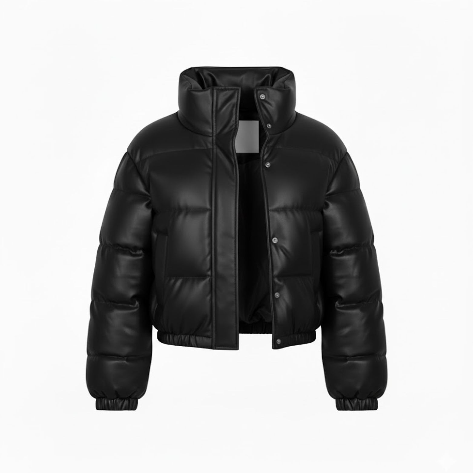 Elegant Thick and Warm Women's Winter Jacket in Faux Leather