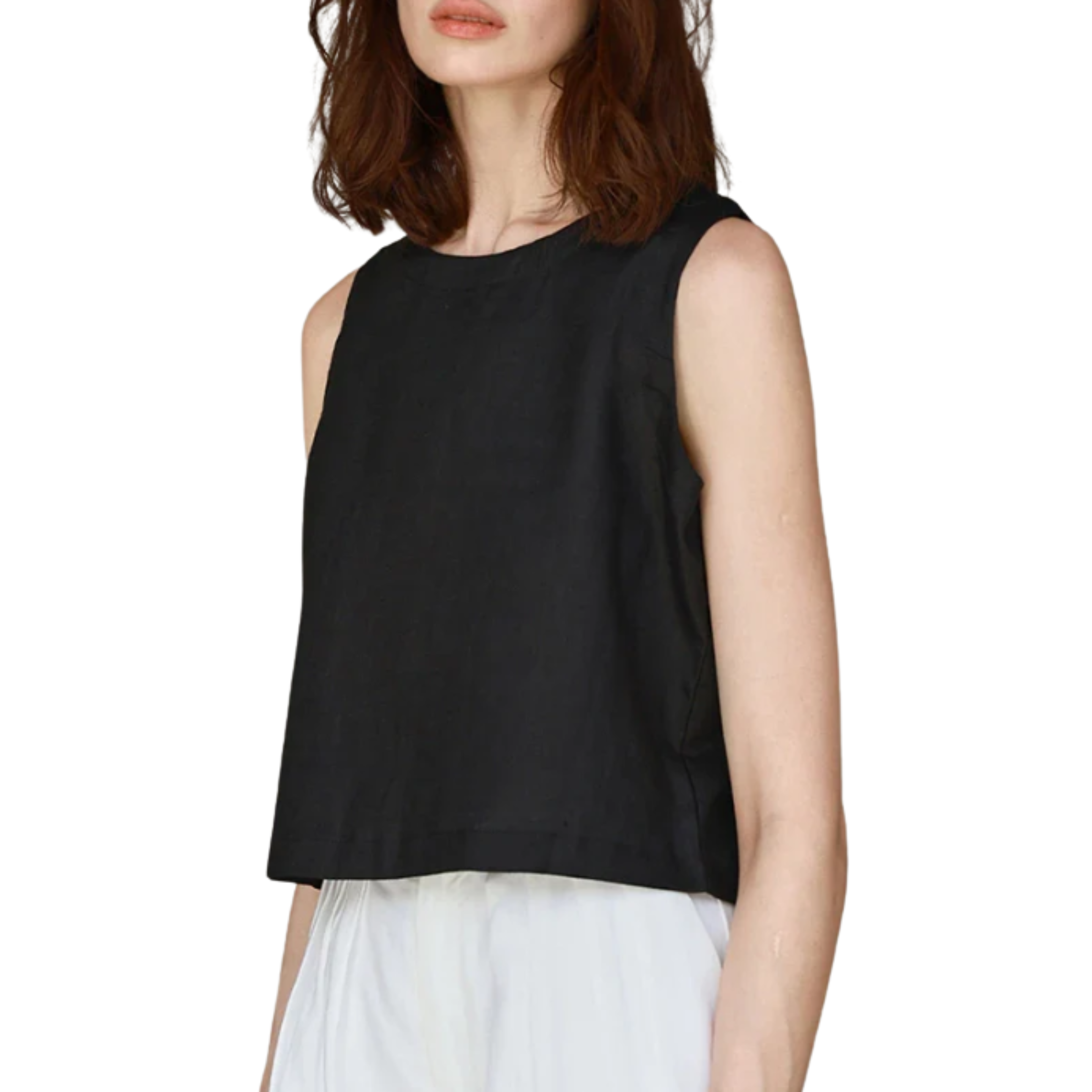 Reversible crop top tank — 100% pure linen — minimalist style — summer