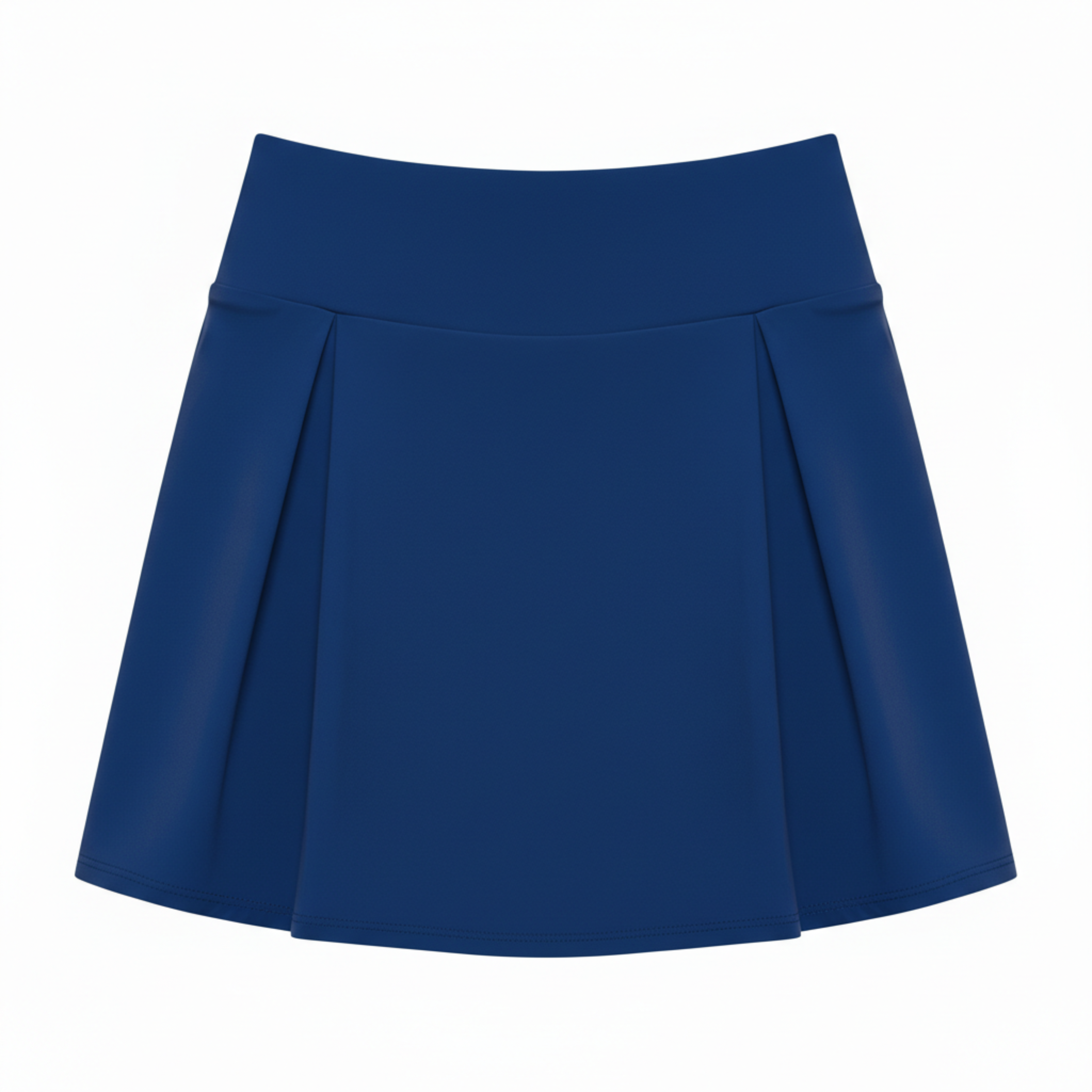 High-waisted mini skirt-shorts for women with built-in shorts and high stretchability