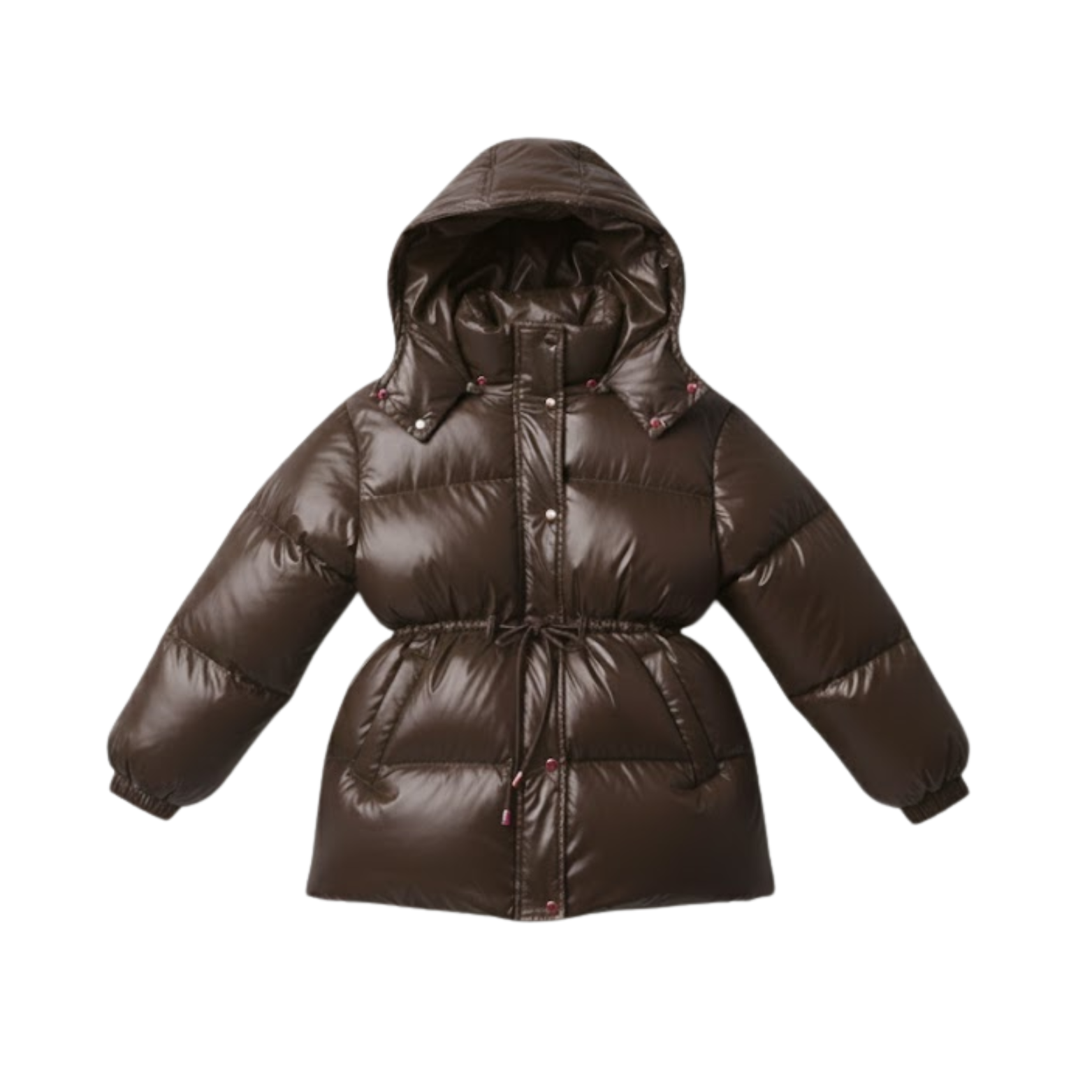 Women's Thick Warm Cotton Jacket with Removable Hood