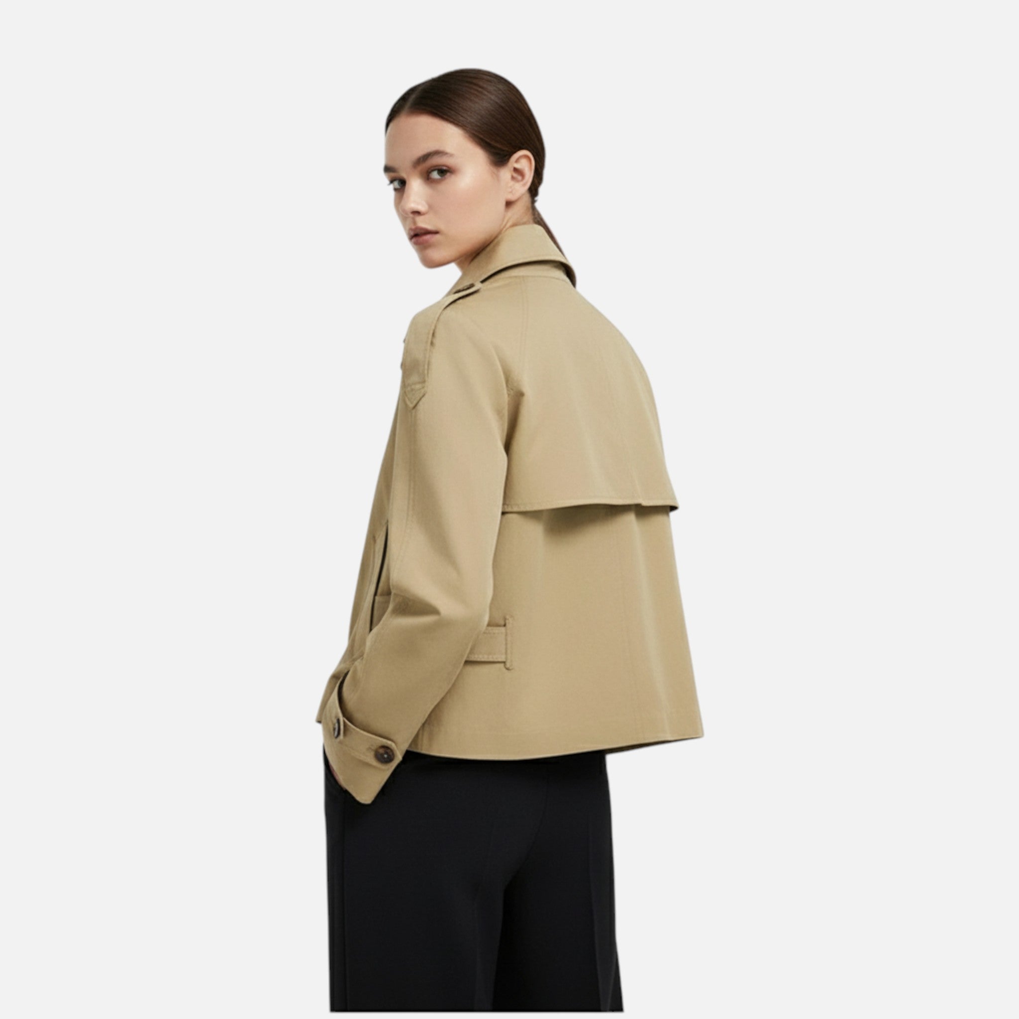 Ancient World | Women's Short Belted Trench Coat