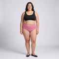 Plus Size Waterproof Menstrual Panties for Women, Pack of 5 Absorbent Underwear