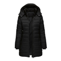 Women's Mid-Length Quilted Parka with Hood