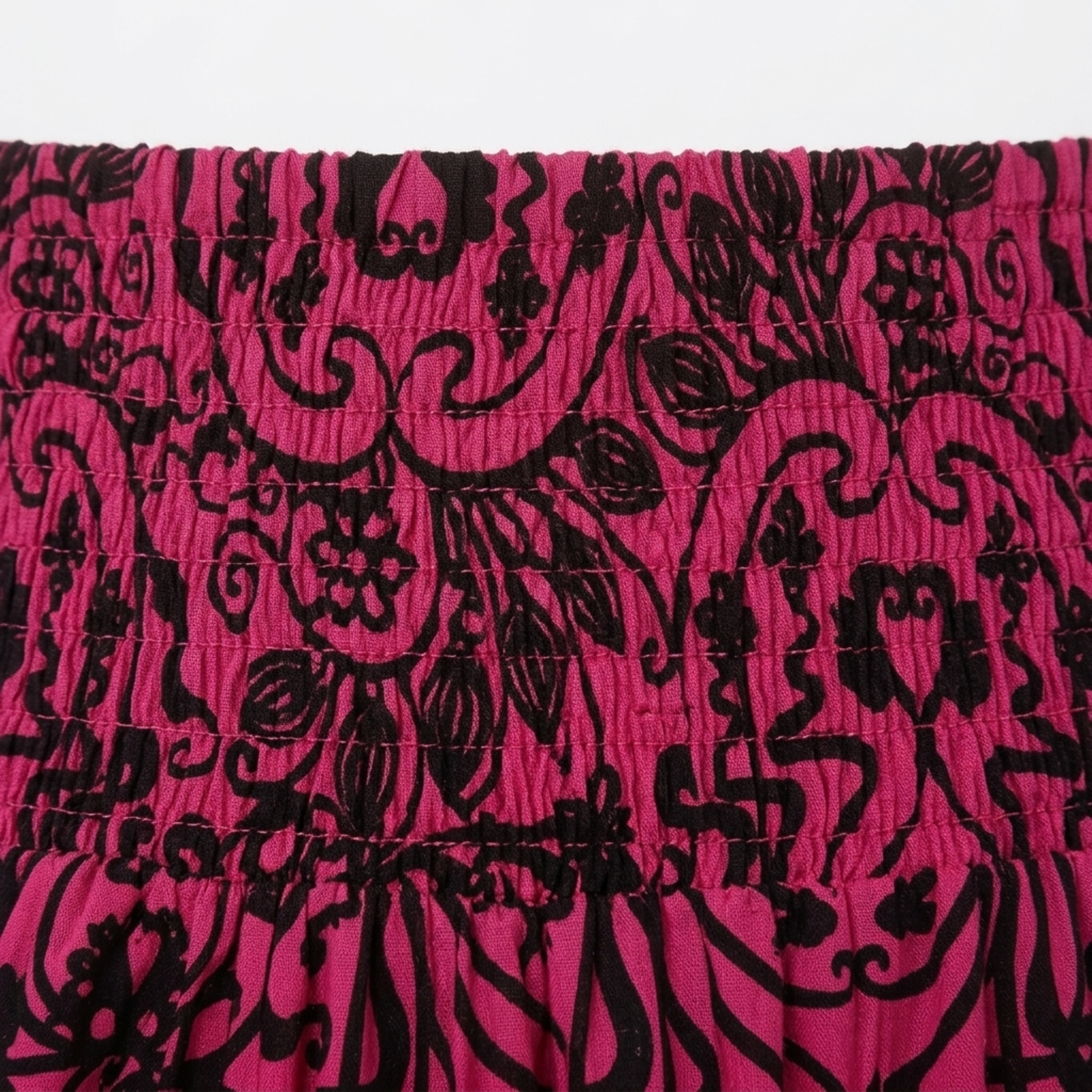 Bohemian long maxi skirt — elastic high waist — summer vacation