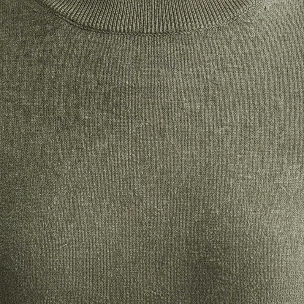Fine Knit T-Shirt for Women with Round Neck and Fitted Short Sleeves