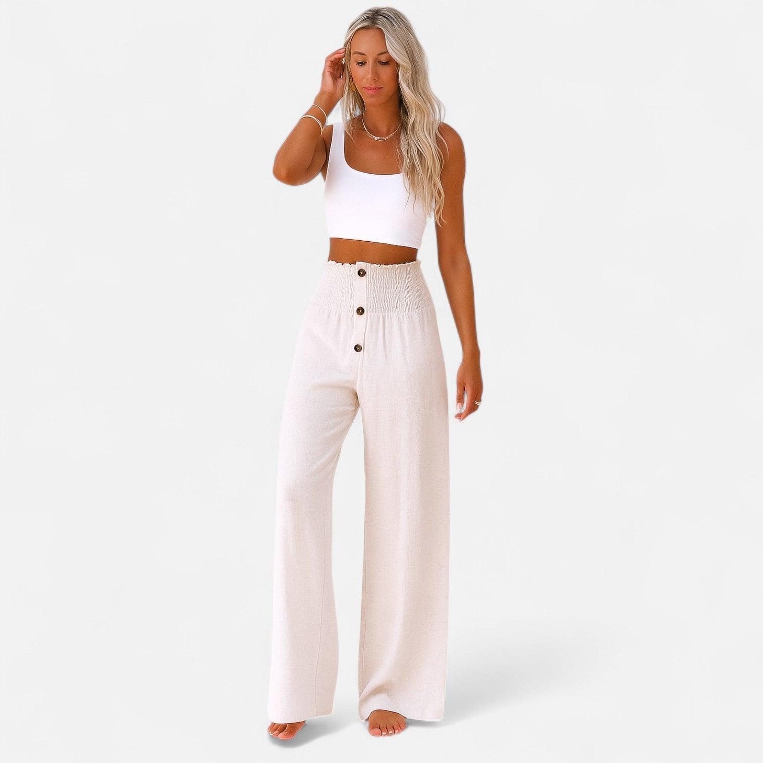 Ancient World | Women's Linen Pants – Summer Lightness, Timeless Structure
