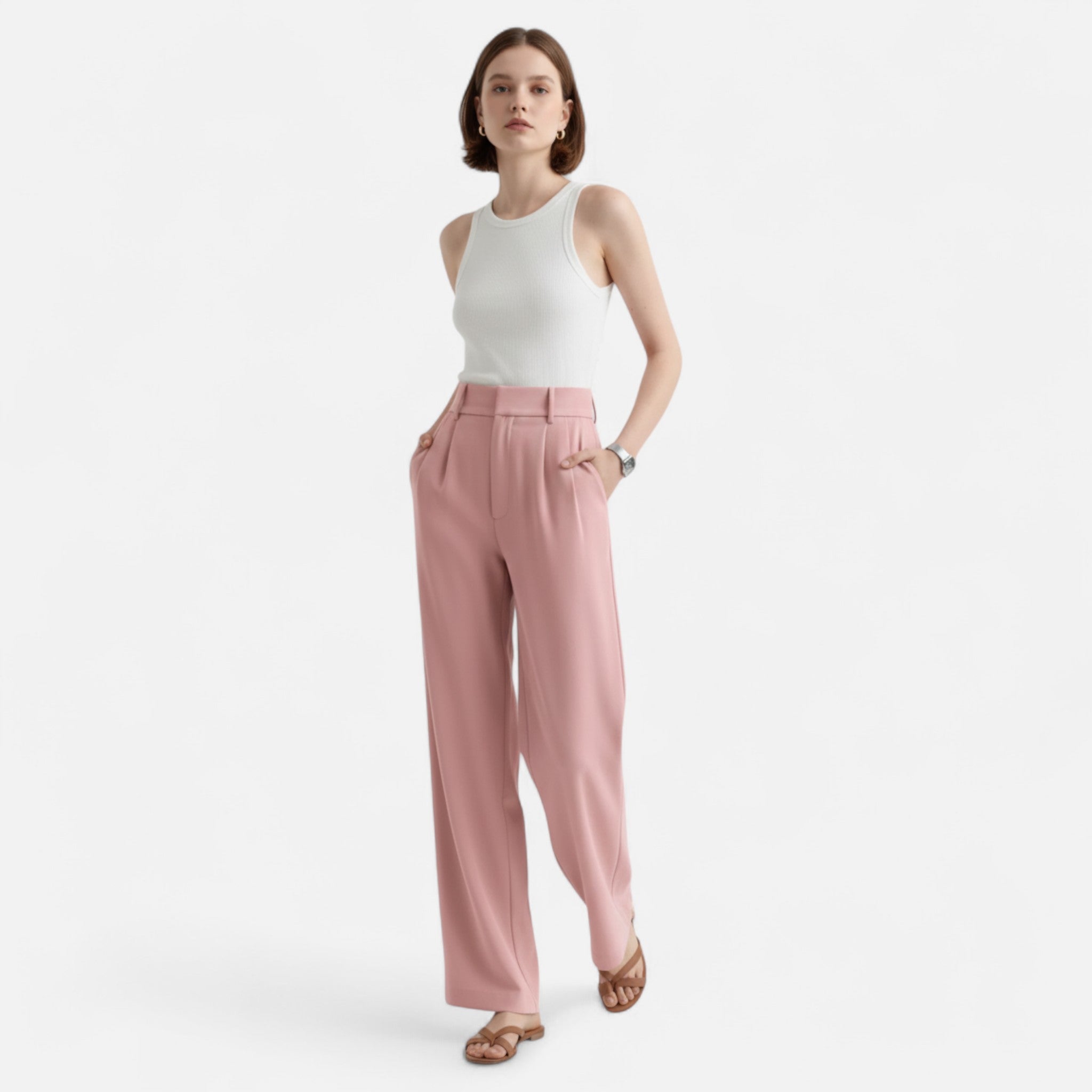 Ancient World | Women's High Waist Pants Timeless Elegance