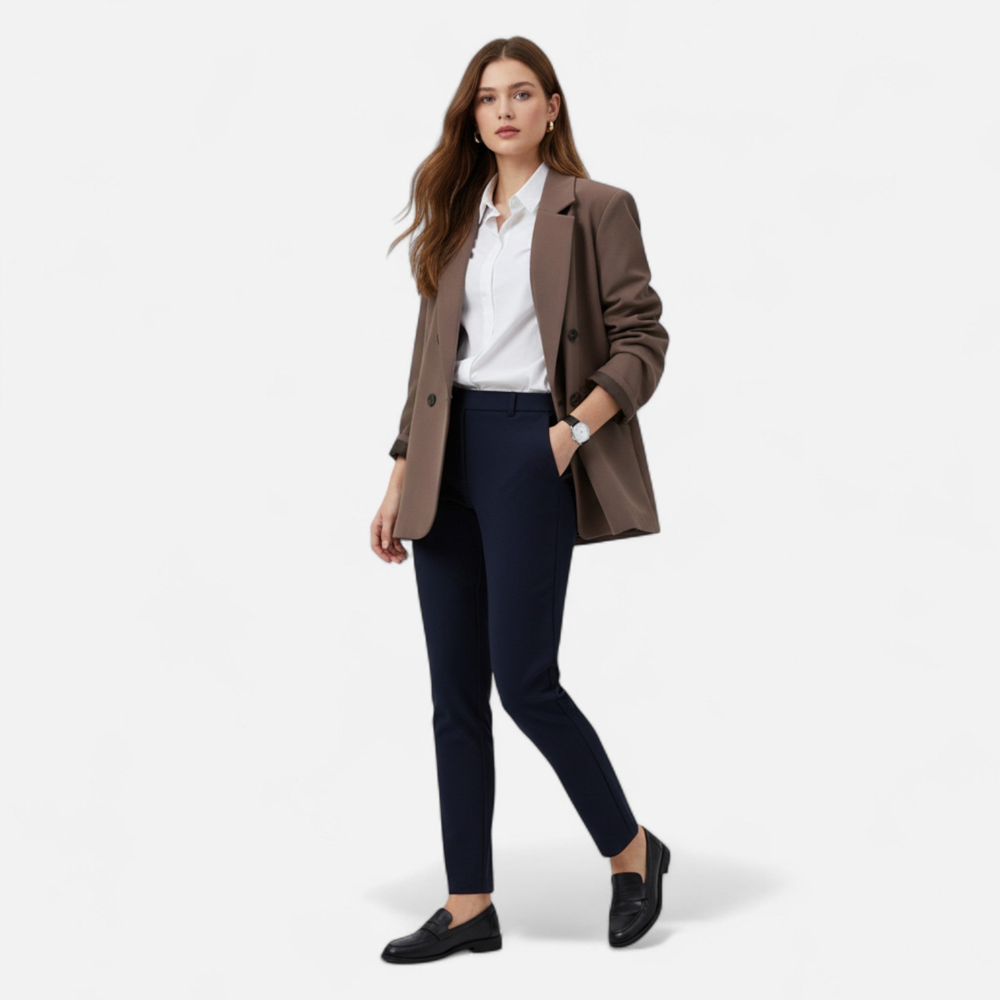 Ancient World | Women's Loose Blazer Casual Elegance