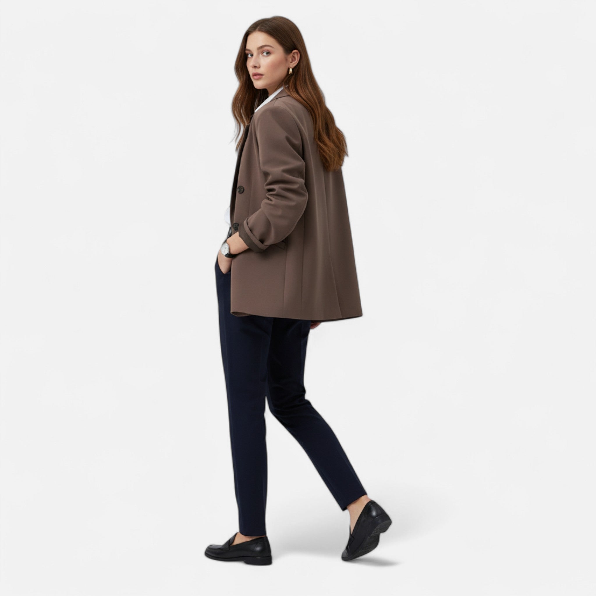 Ancient World | Women's Loose Blazer Casual Elegance