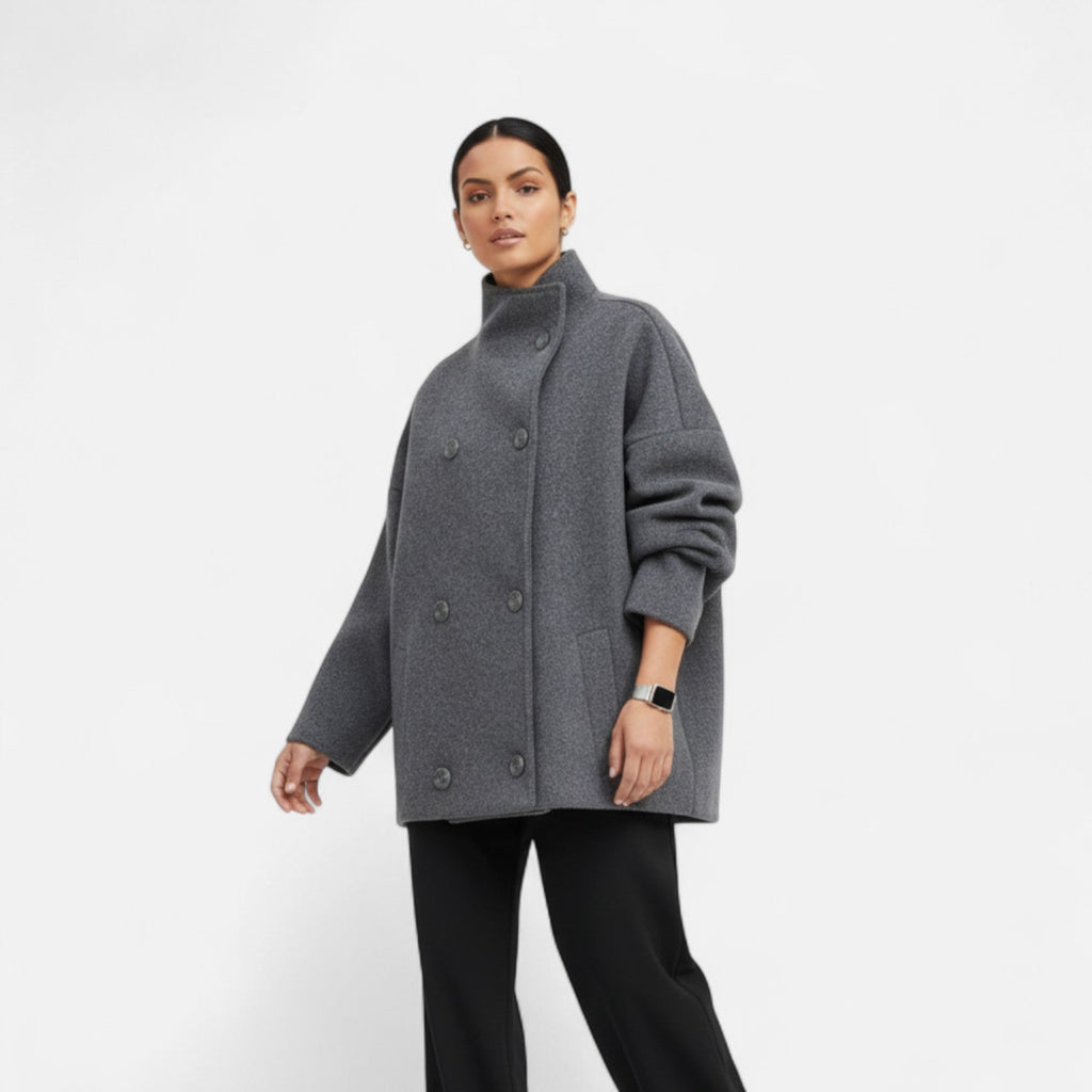 Ancient World | Women's Short Coat High Collar Chic