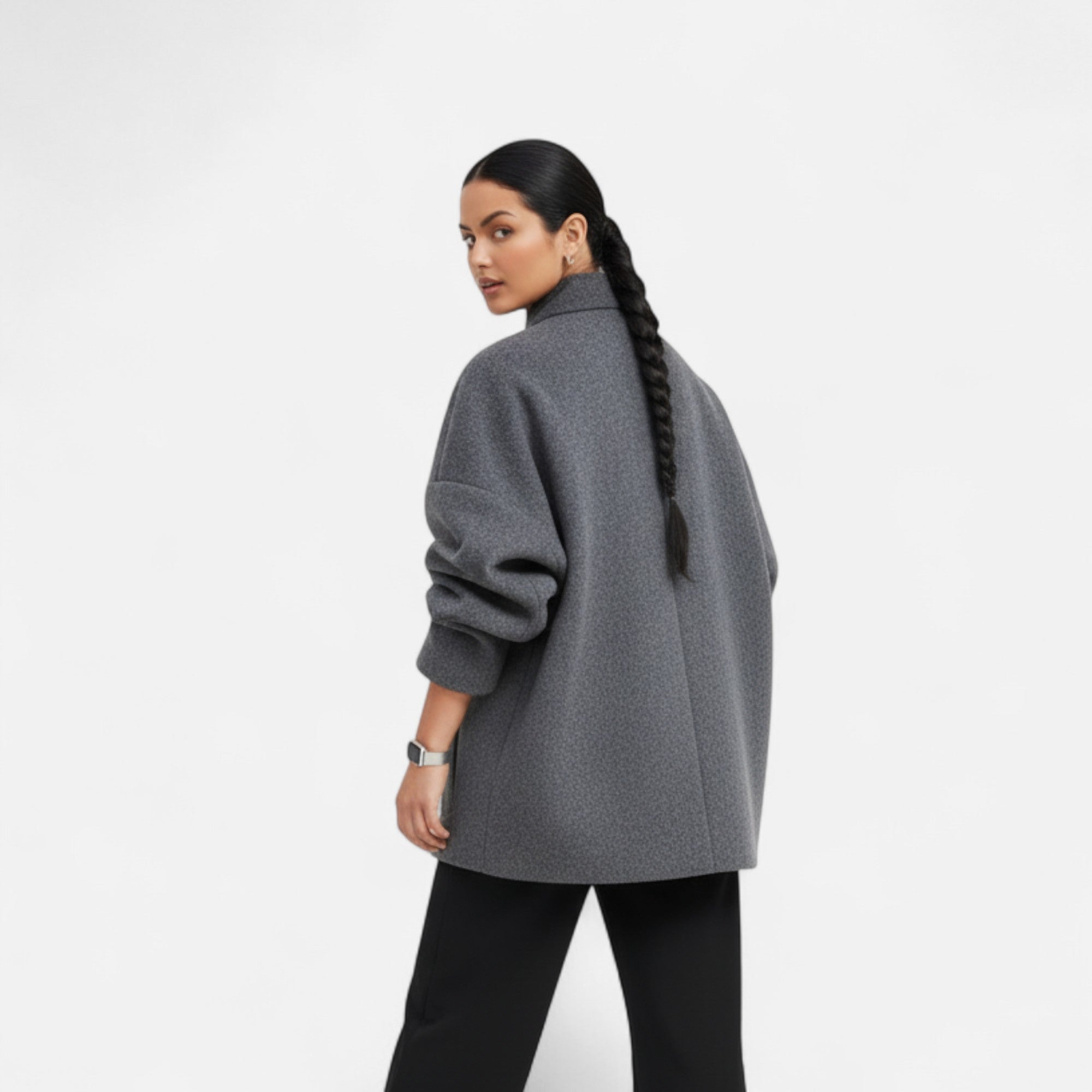 Ancient World | Women's Short Coat High Collar Chic