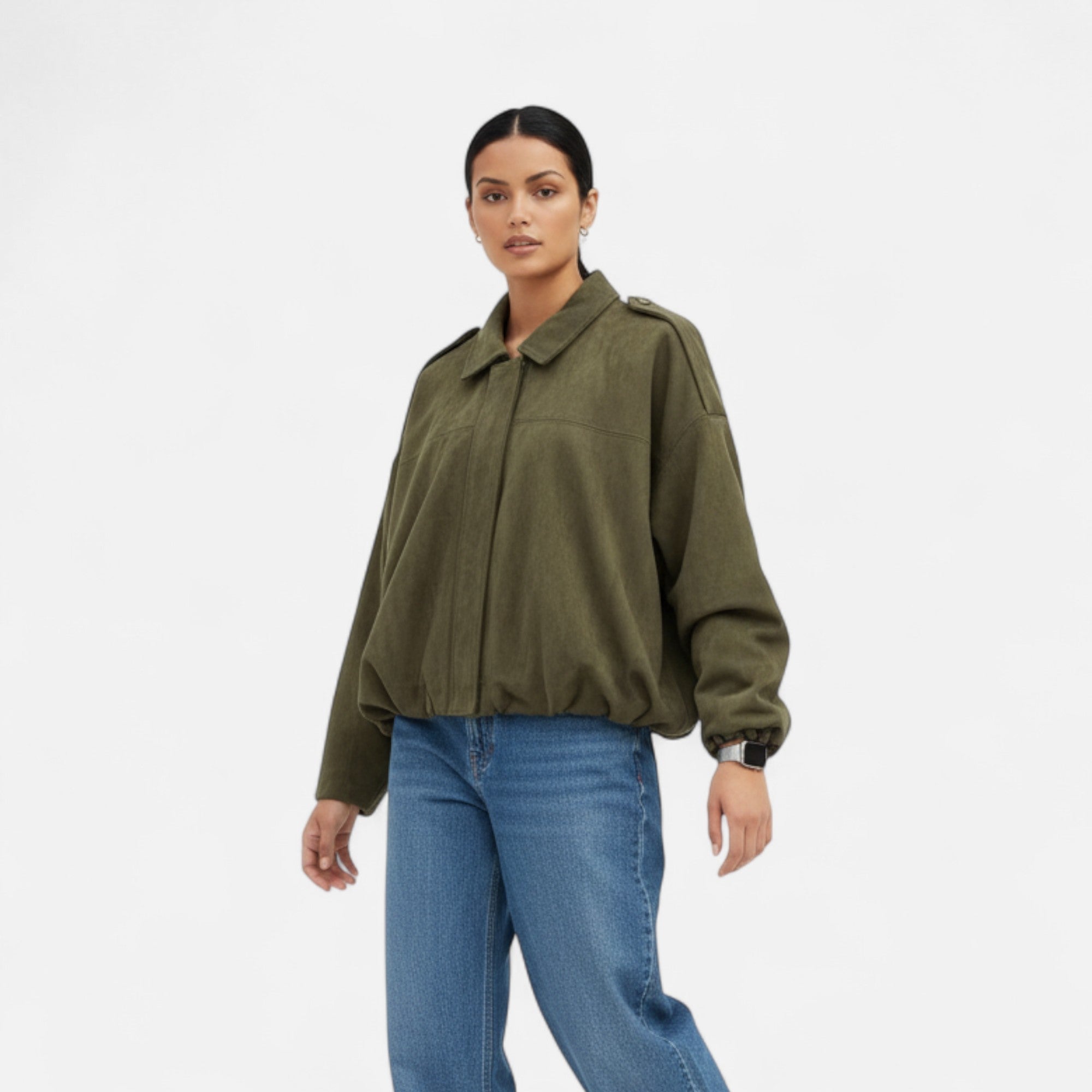 Ancient World | Women's Vintage Zipped Bomber Jacket