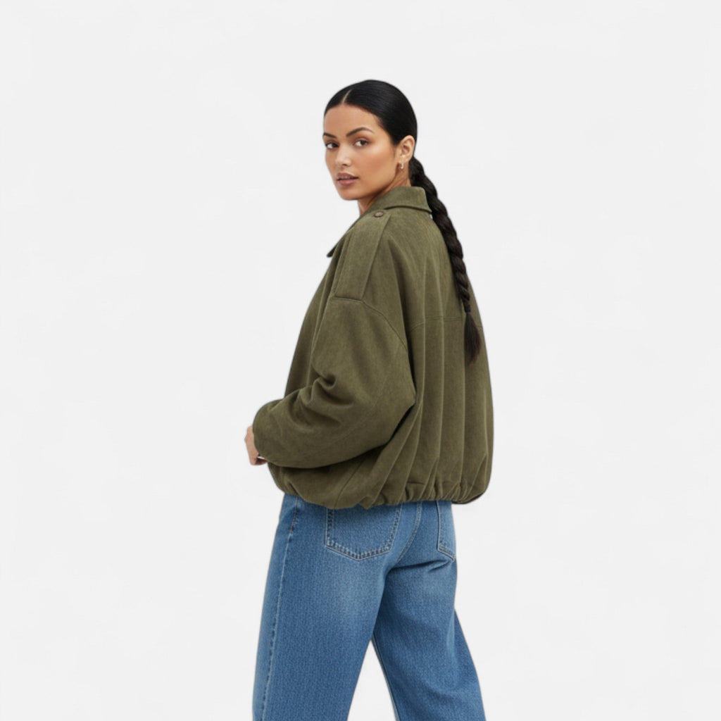 Ancient World | Women's Vintage Zipped Bomber Jacket
