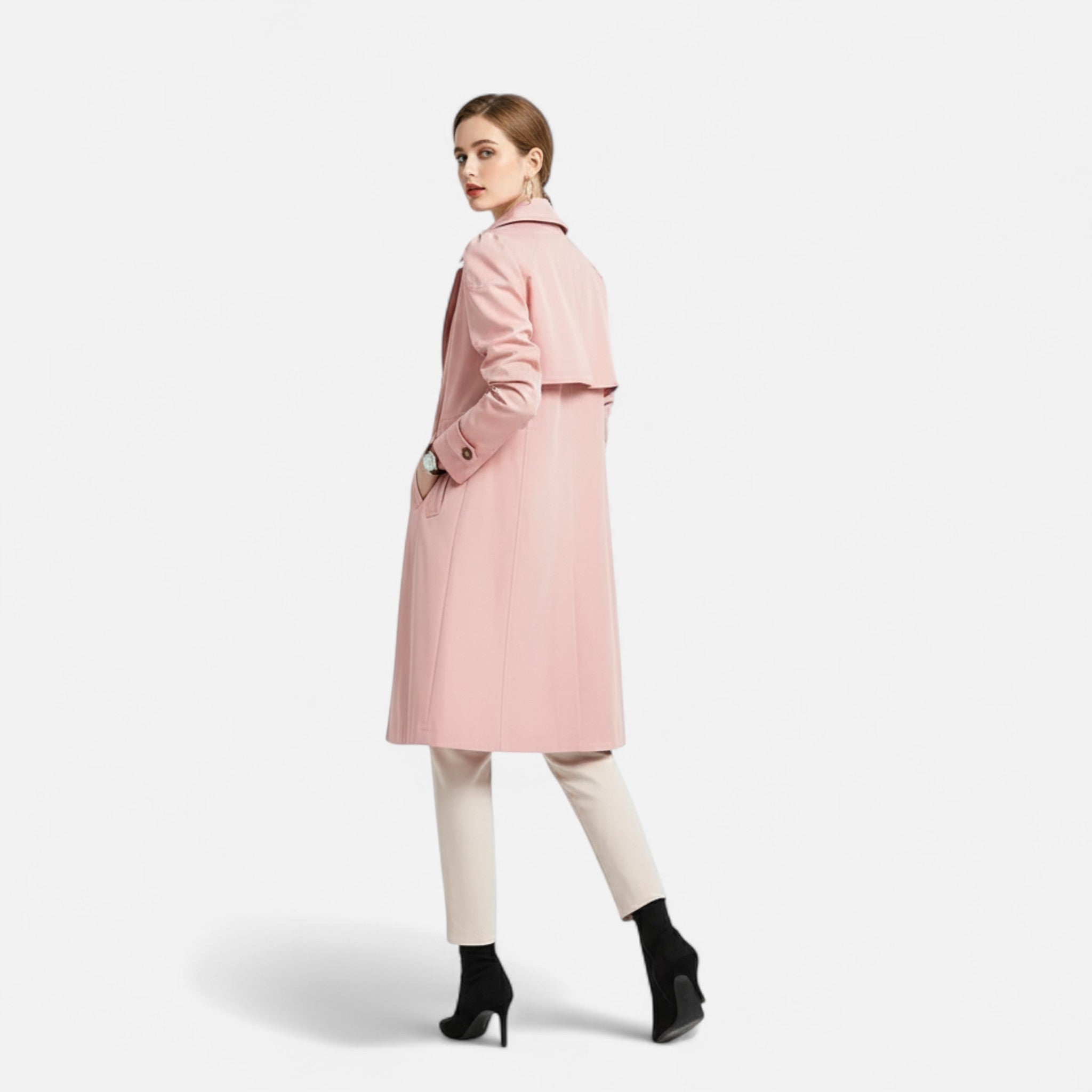 Ancient World | Timeless Women's Trench Coat Belted Inherited Elegance