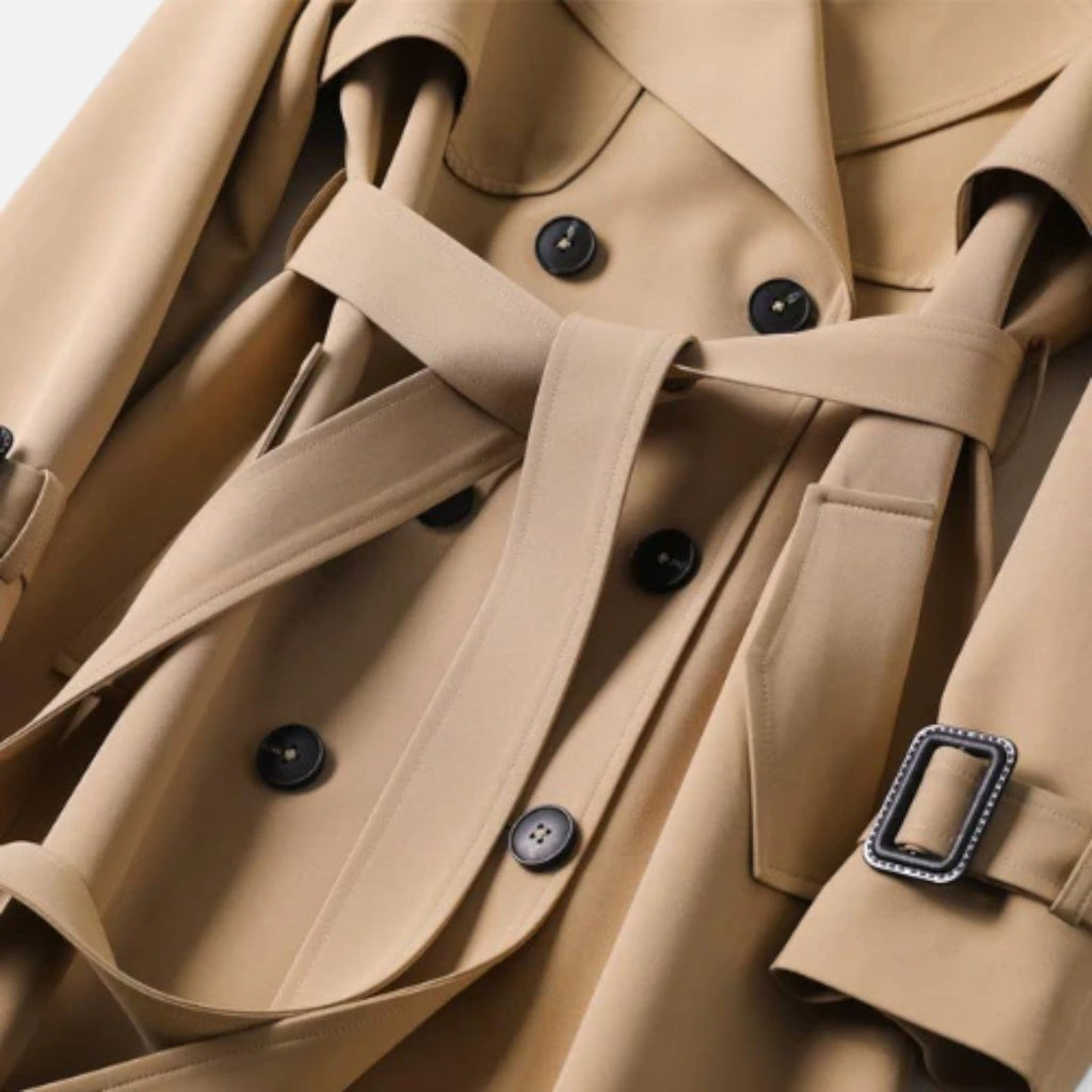 Ancient World | Long Women's Coat – Structured Warmth, Timeless Silhouette