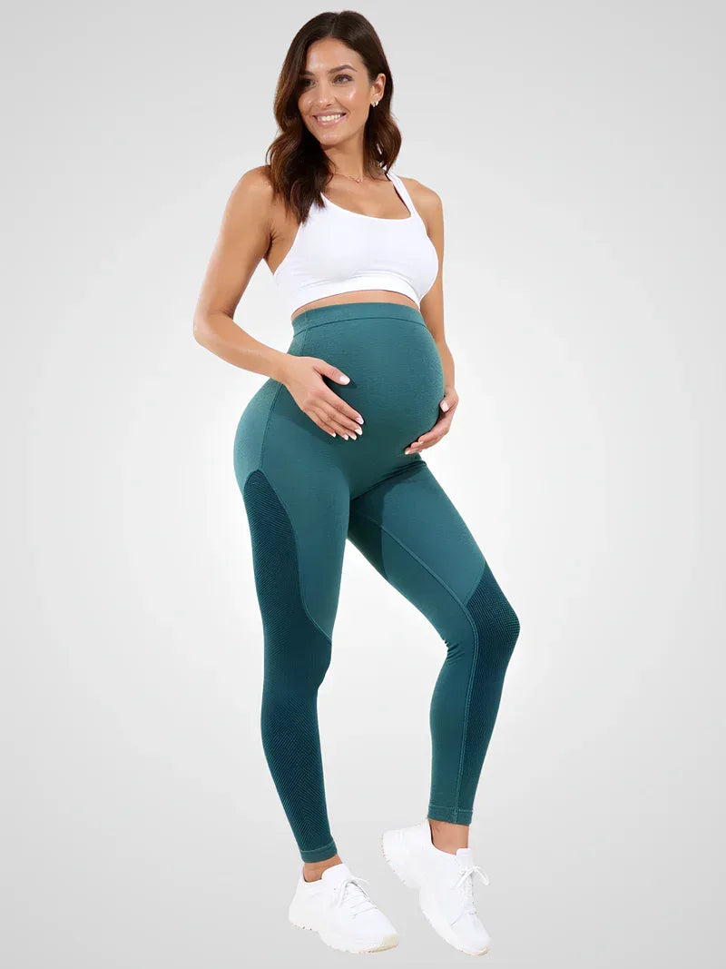 Maternity leggings with abdominal support