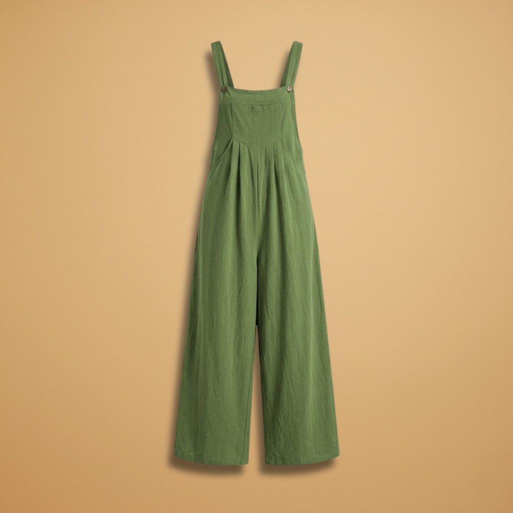 Summer jumpsuit for women - loose outfit with side pockets | vacation