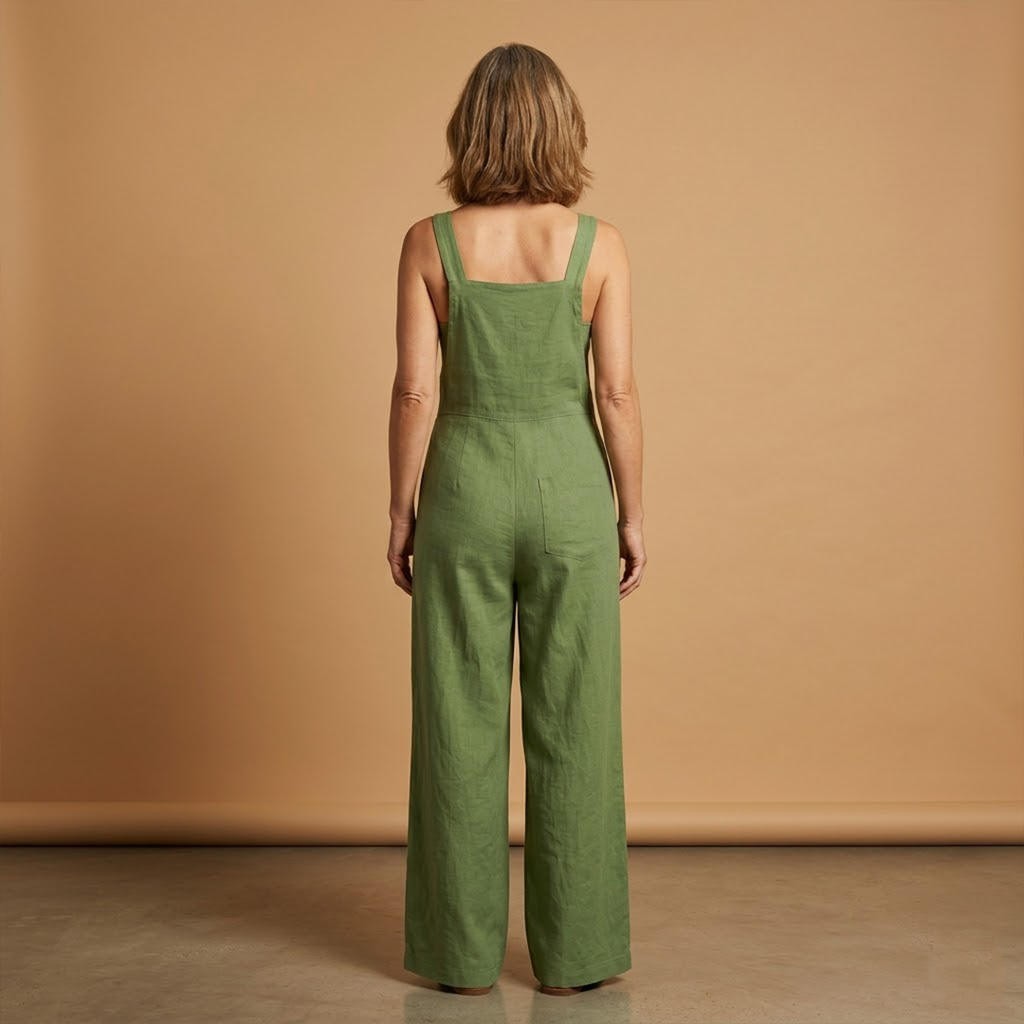 Summer jumpsuit for women - loose outfit with side pockets | vacation