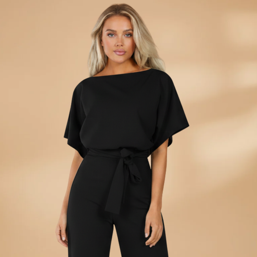 Summer jumpsuit for women - loose fit with wide legs and strap | vacation