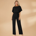 Summer jumpsuit for women - loose fit with wide legs and strap | vacation