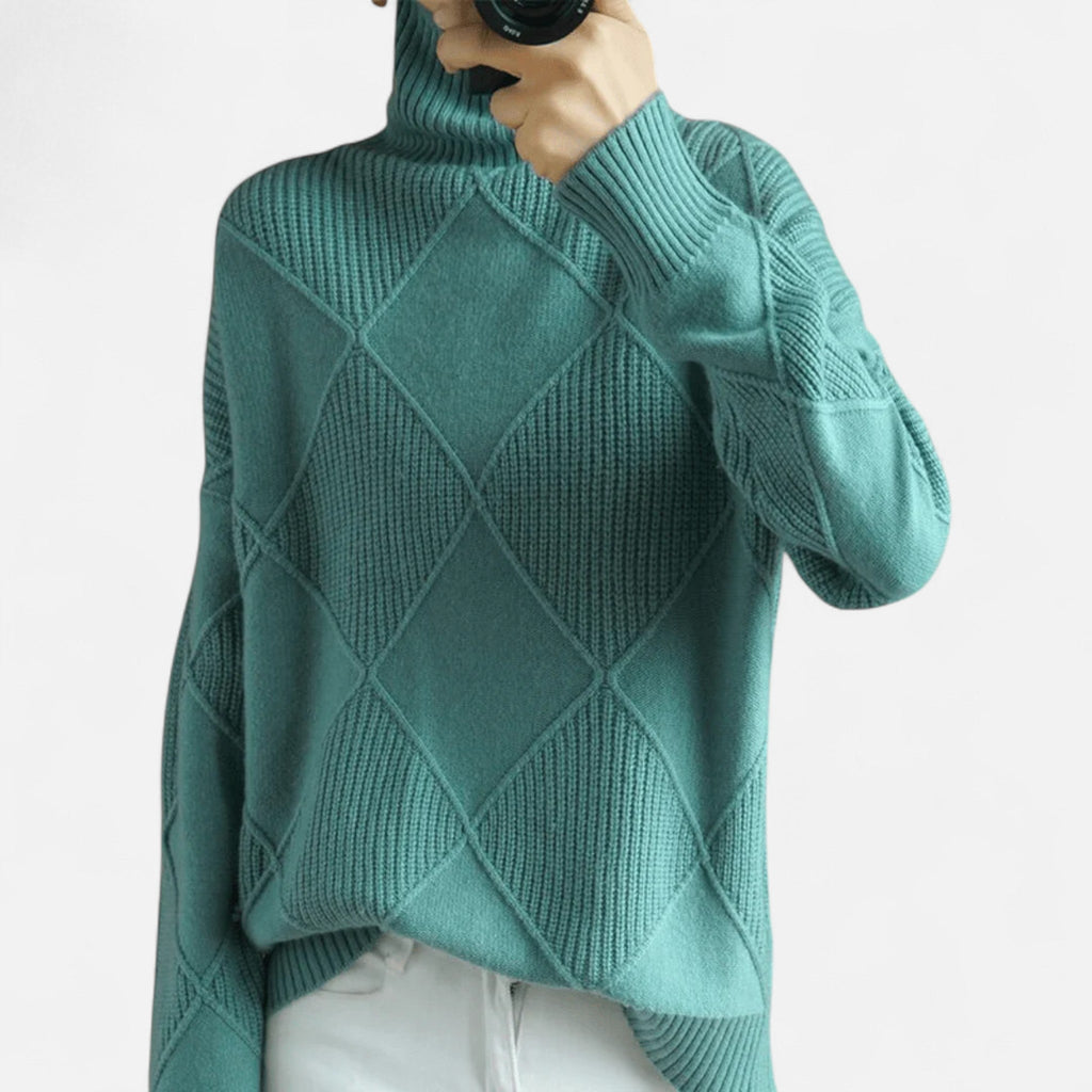 Ancient World | Women's Soft Premium Knit Turtleneck Sweater