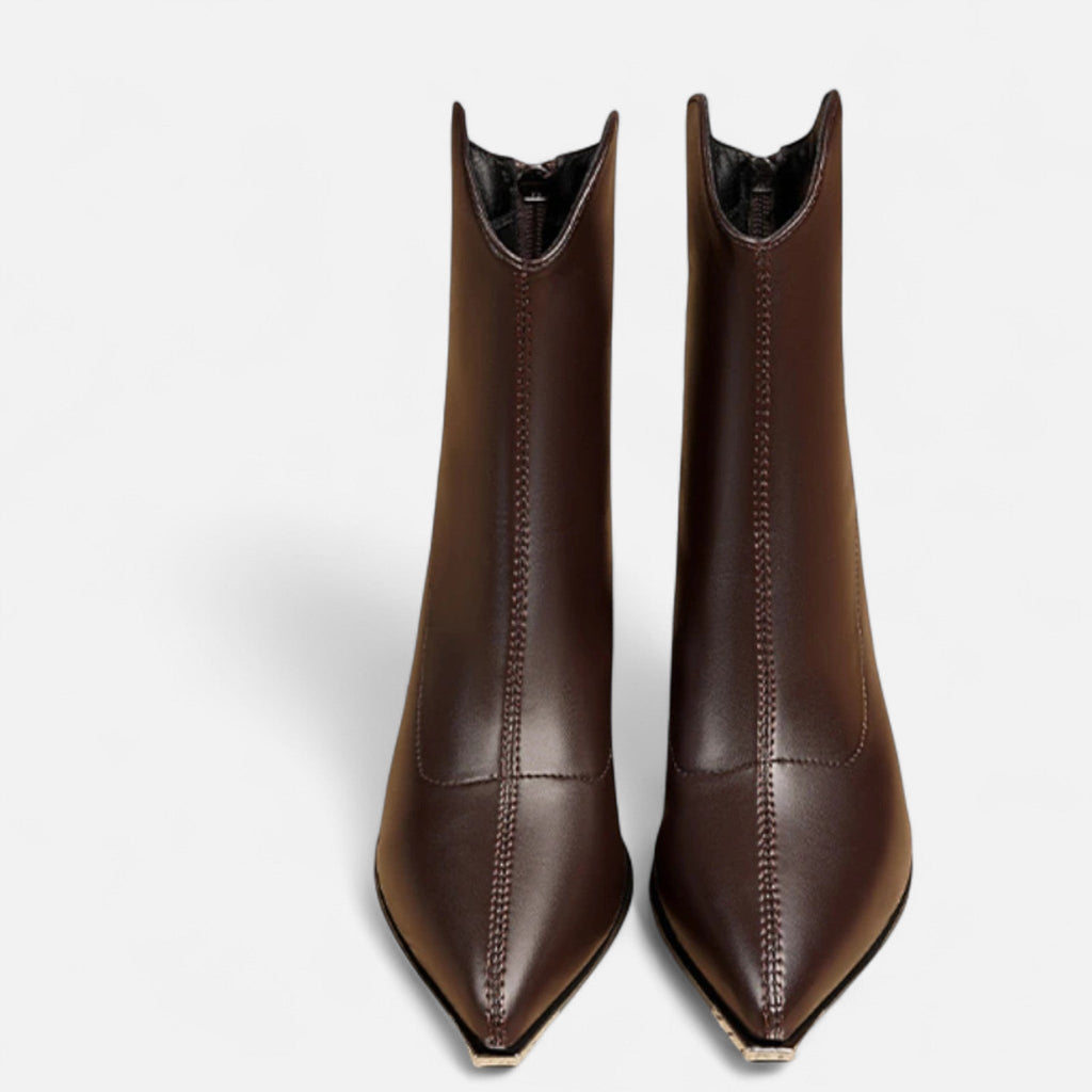 Ancient World | Women's Leather Chelsea Boots High Heel