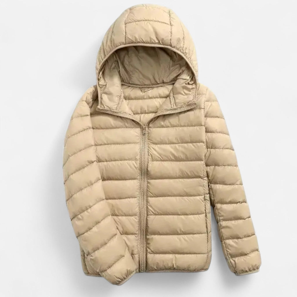 Ancient World | Elegant Women's Lightweight Hooded Down Jacket
