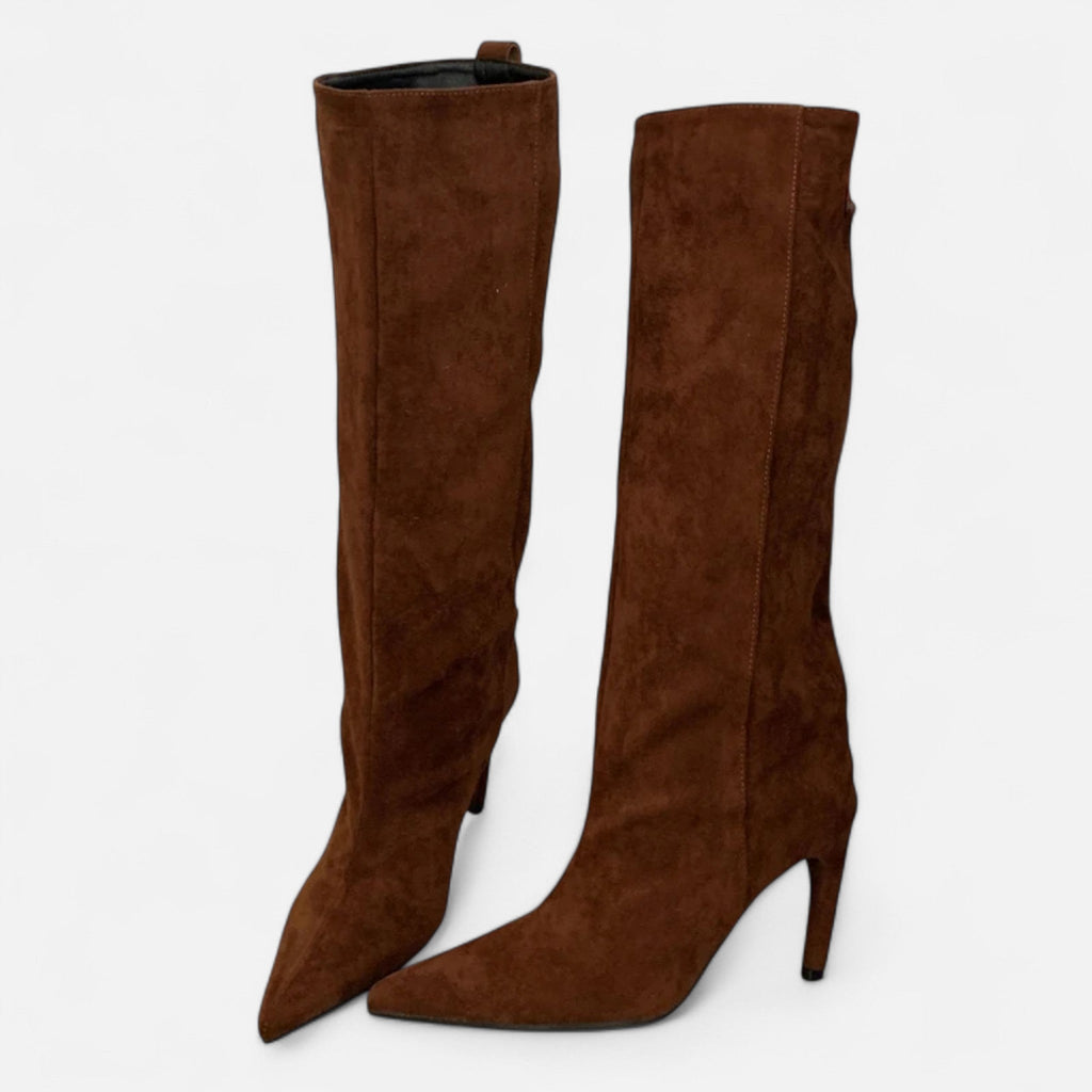 Ancient World | Women's Long Pointed Boots Stiletto Heel