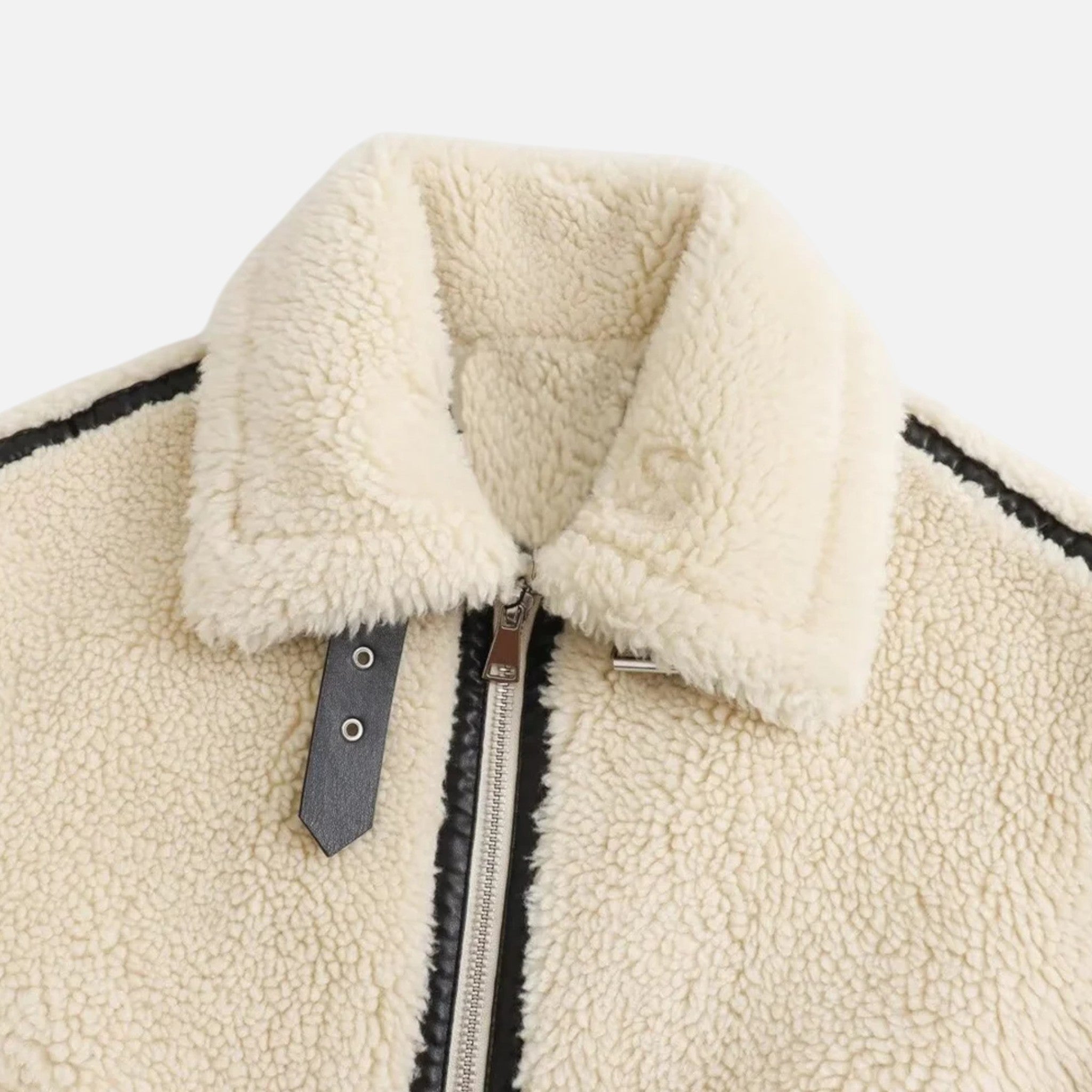 Ancienne Monde | Women's Aviator Jacket in Soft Faux Fur