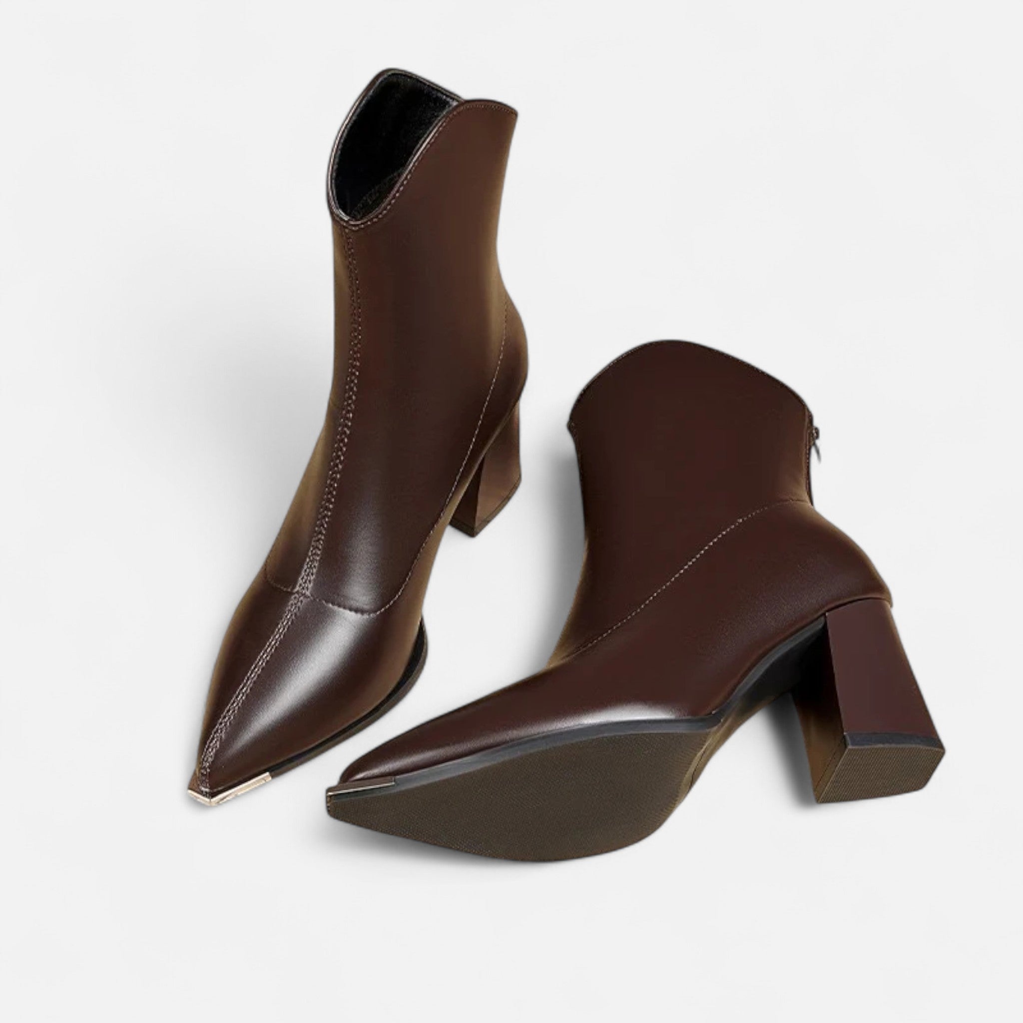 Ancient World | Women's Leather Chelsea Boots High Heel